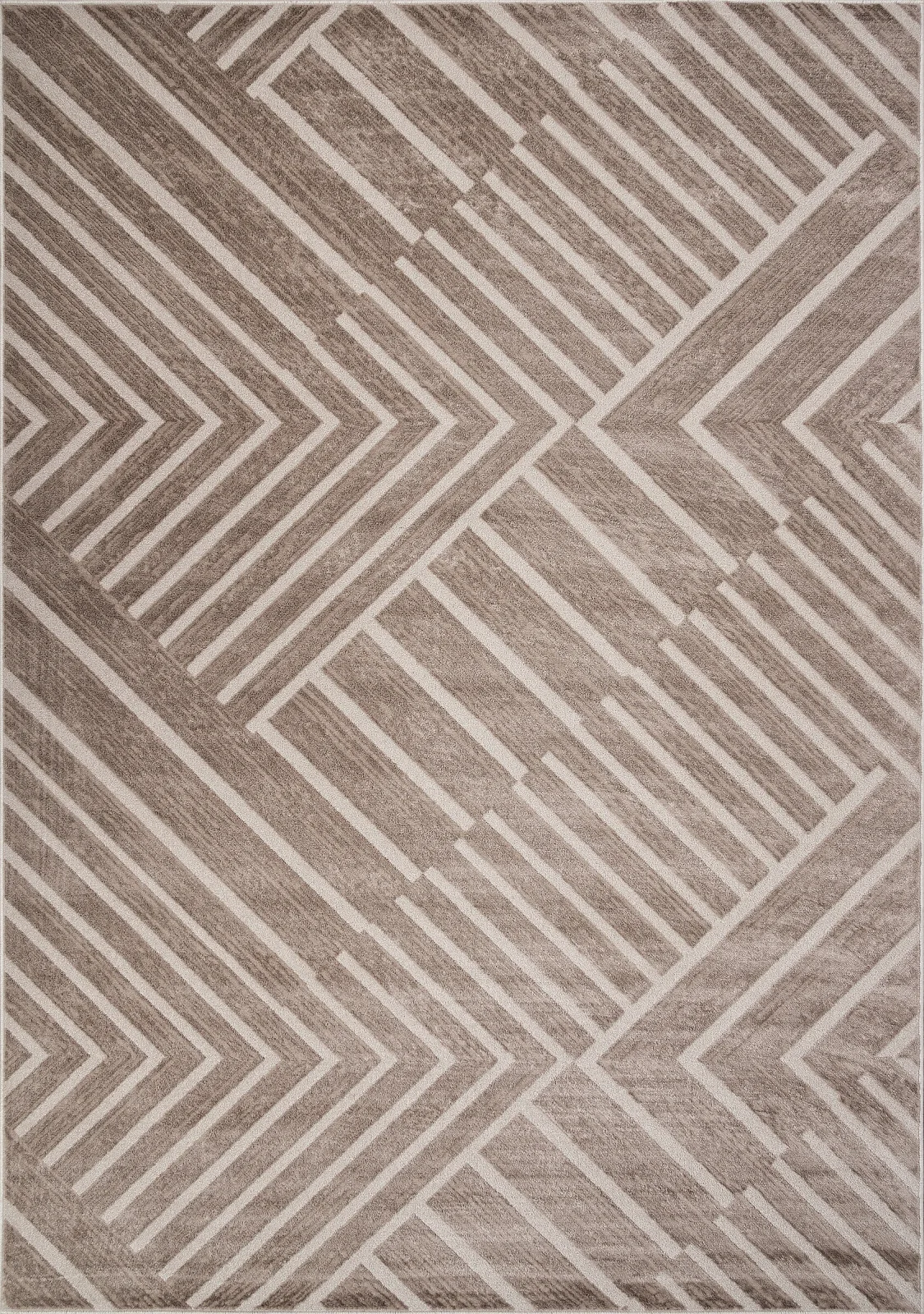 Минимализм ковер DIOS F438 - BEIGE Heat-set Россия