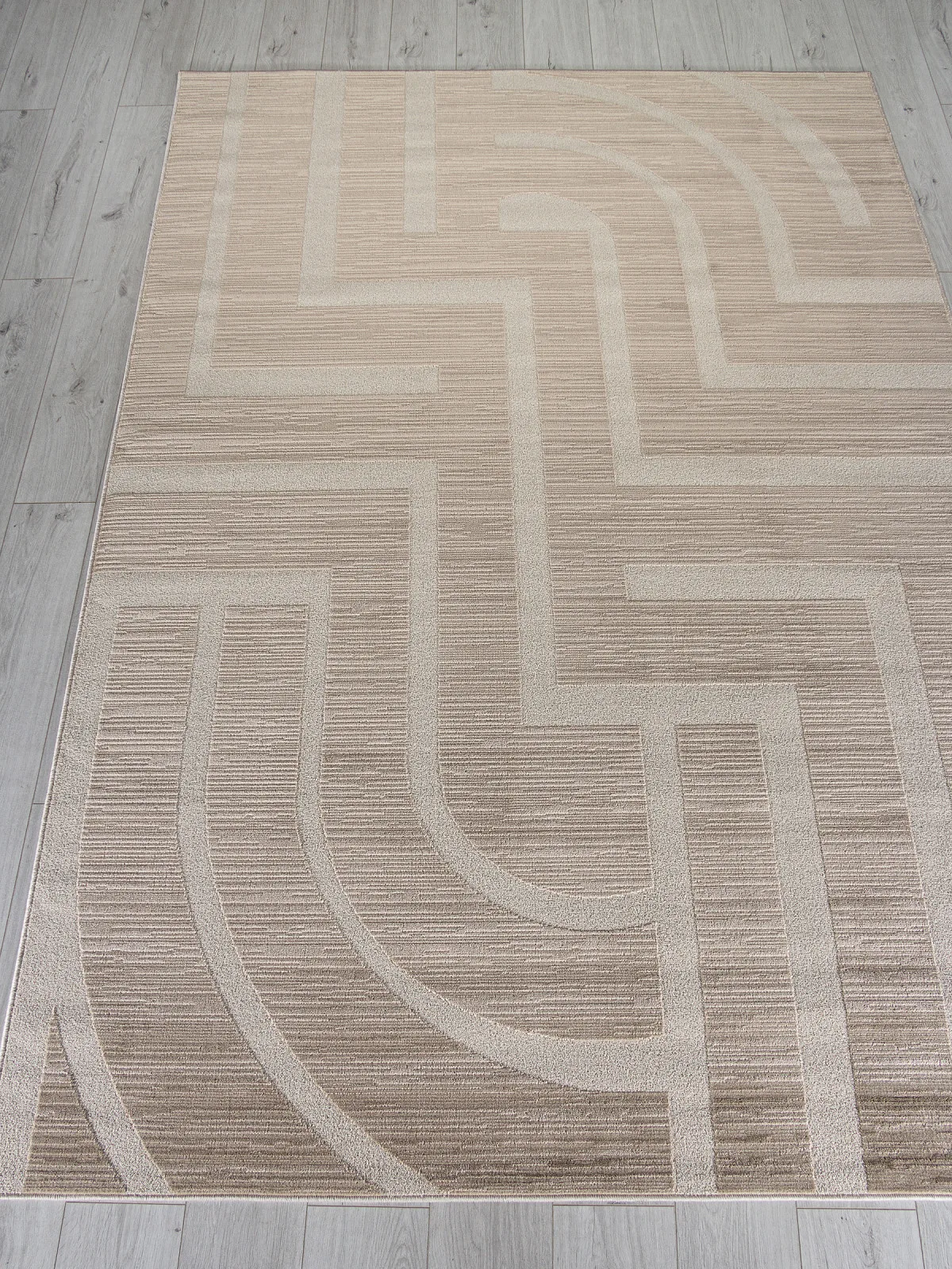 Минимализм ковер DIOS F439 - BEIGE Heat-set Россия
