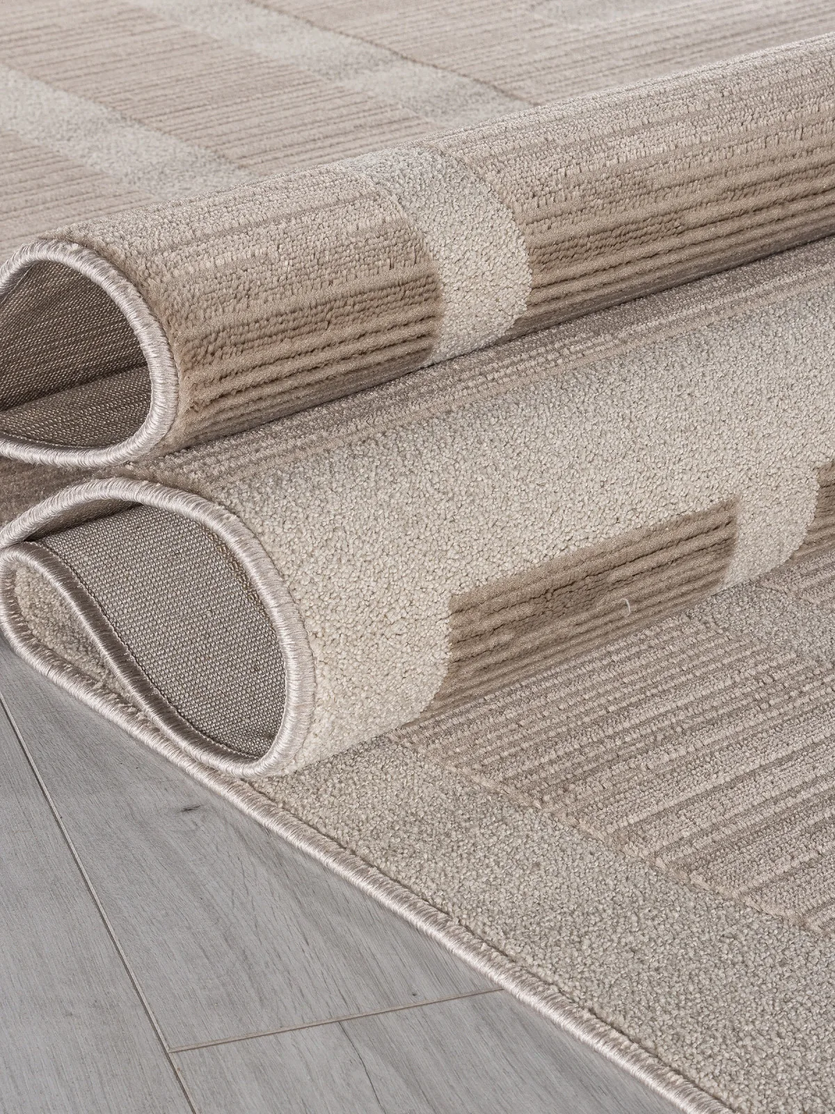 Минимализм ковер DIOS F439 - BEIGE Heat-set Россия