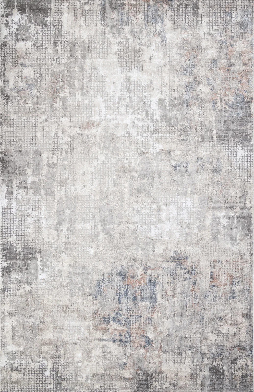 Современный ковер KIRKE 02950A - BLUE / BEIGE полиэстер Турция