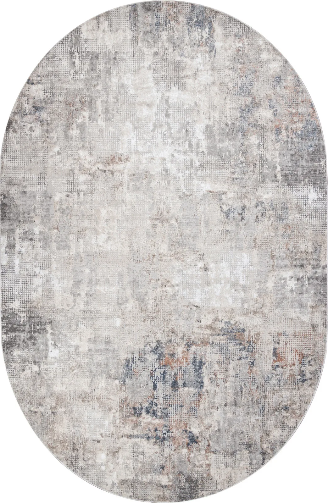 Современный ковер KIRKE 02950A - BLUE / BEIGE полиэстер Турция