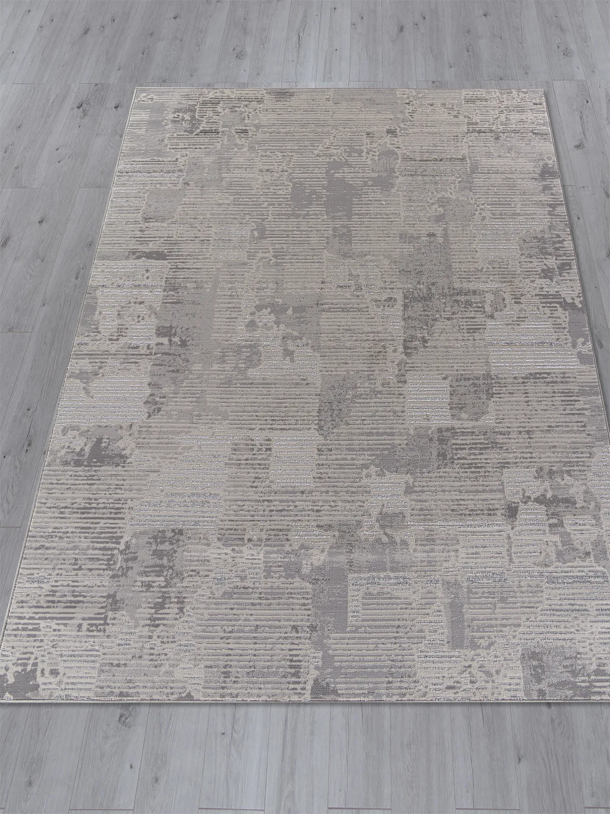 Современный ковер LIMAN F168 - CREAM-GRAY полиэстер Россия