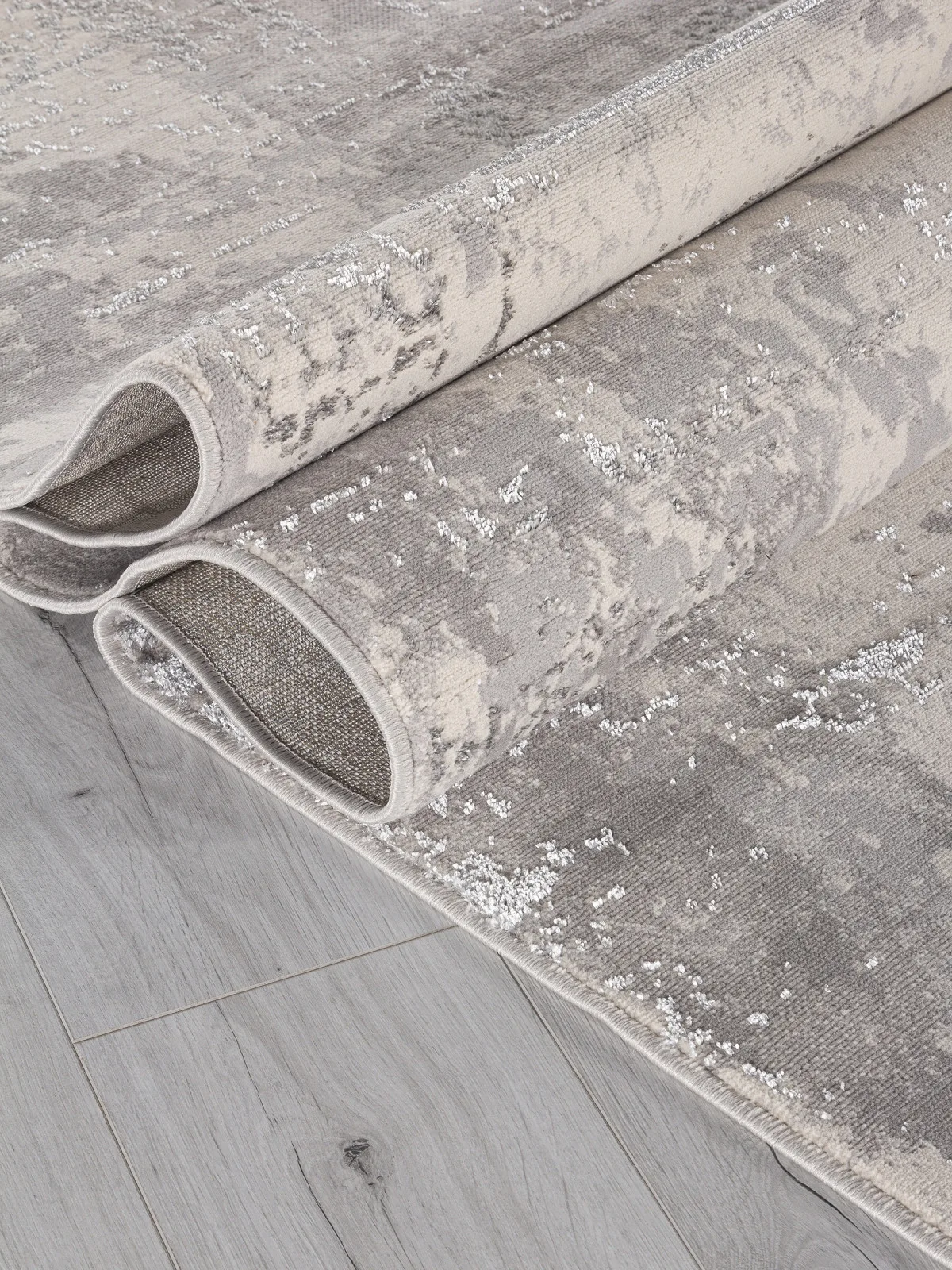 Современный ковер LIMAN F169 - CREAM-GRAY полиэстер Россия
