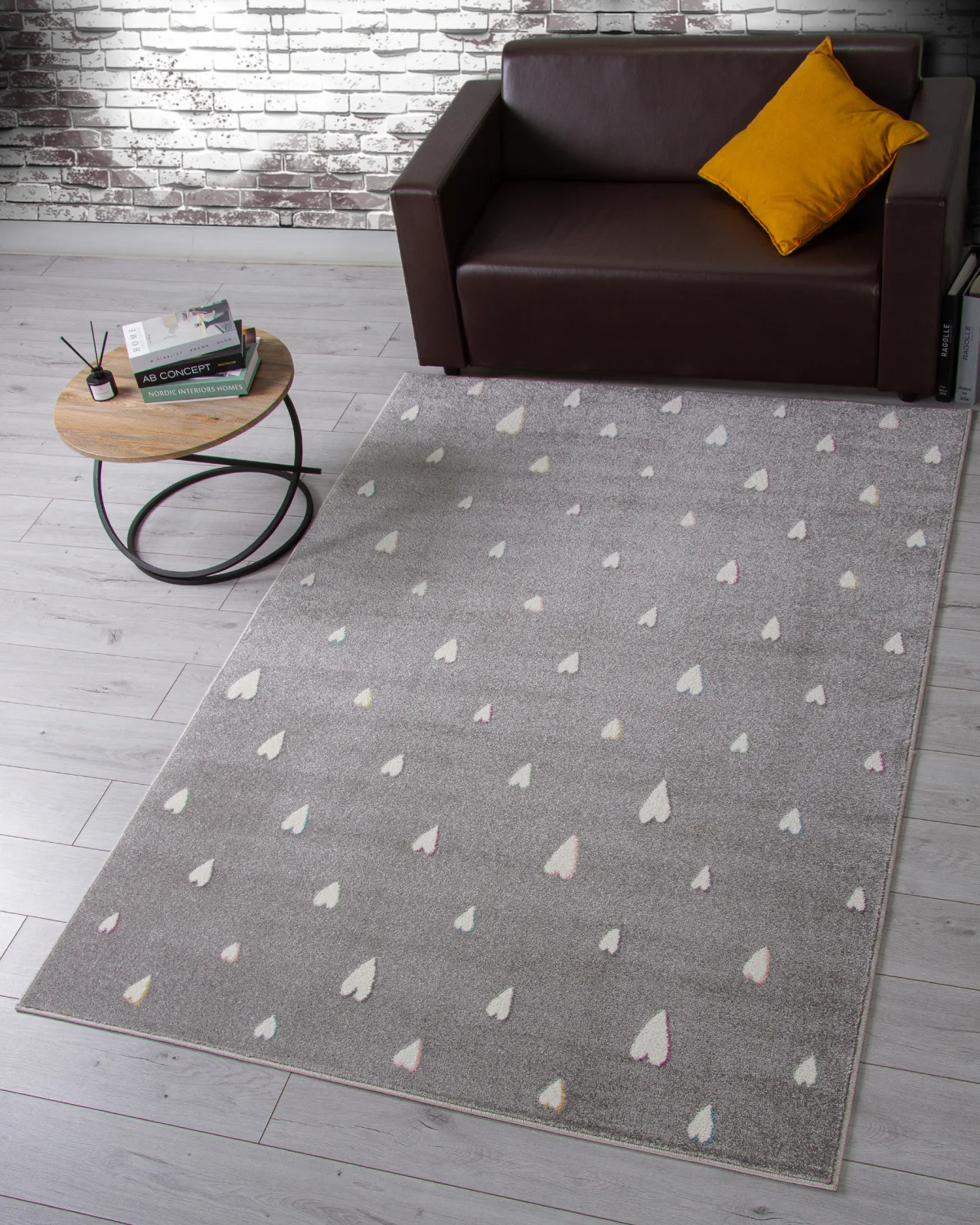 Современный ковер IZUMRUD C210 - LIGHT GRAY фризе Россия