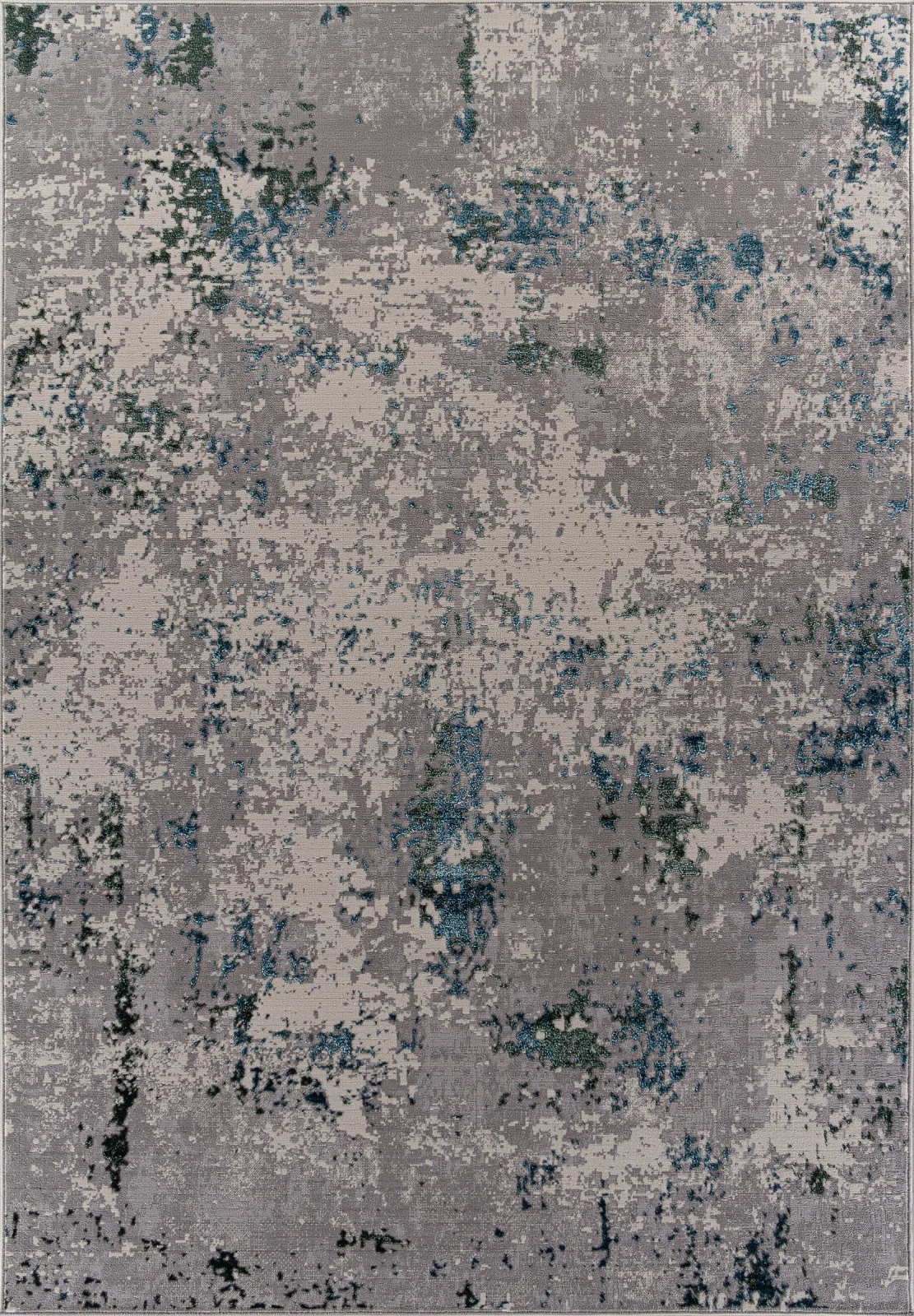 Современный ковер LIMAN F477 - GRAY-BLUE полиэстер Россия