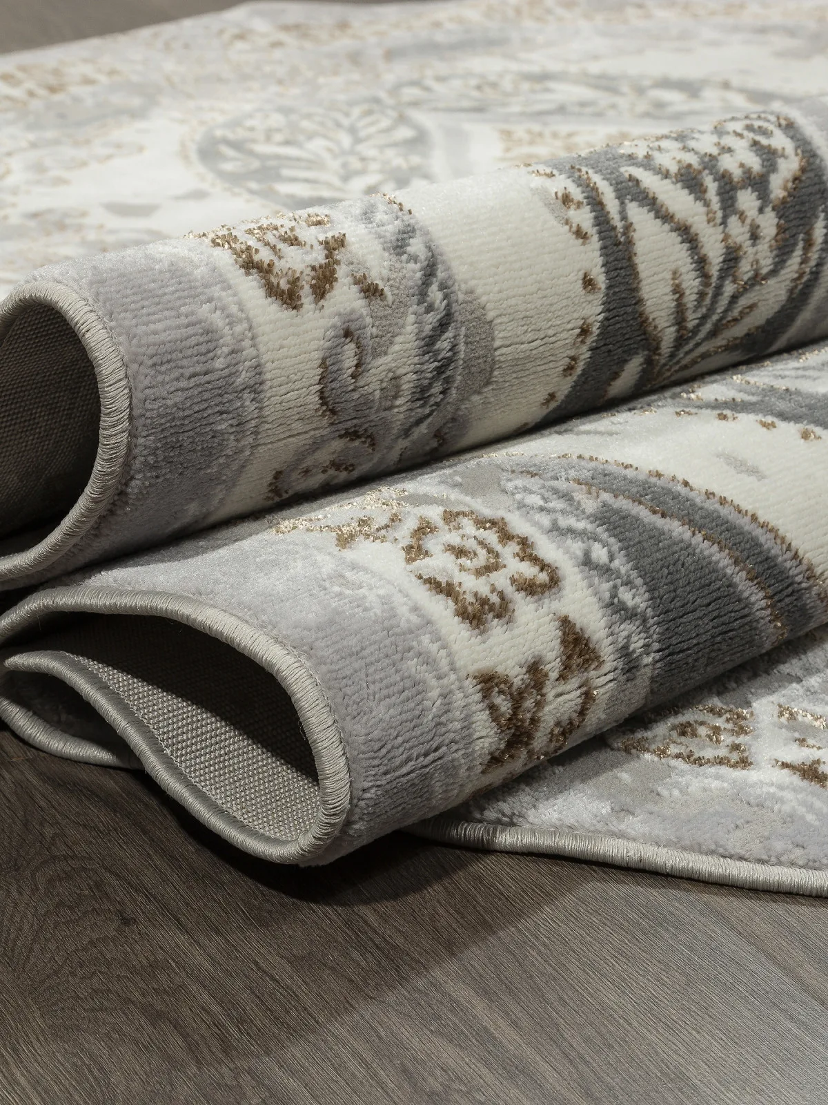 Классический ковер PALERMO F290 - GRAY-GREEN Heat-set Россия