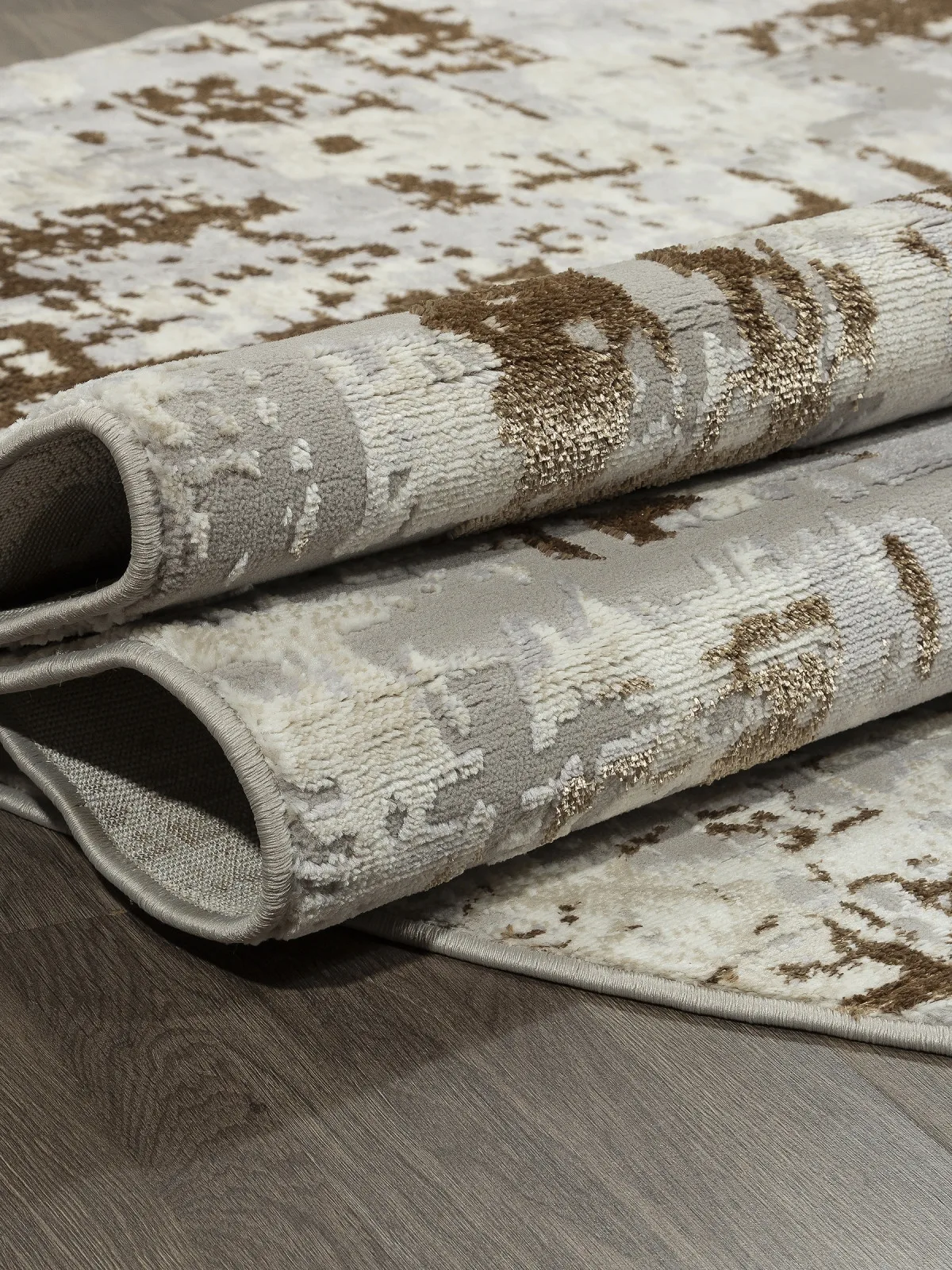 Современный ковер PALERMO F284 - BEIGE-GREEN Heat-set Россия