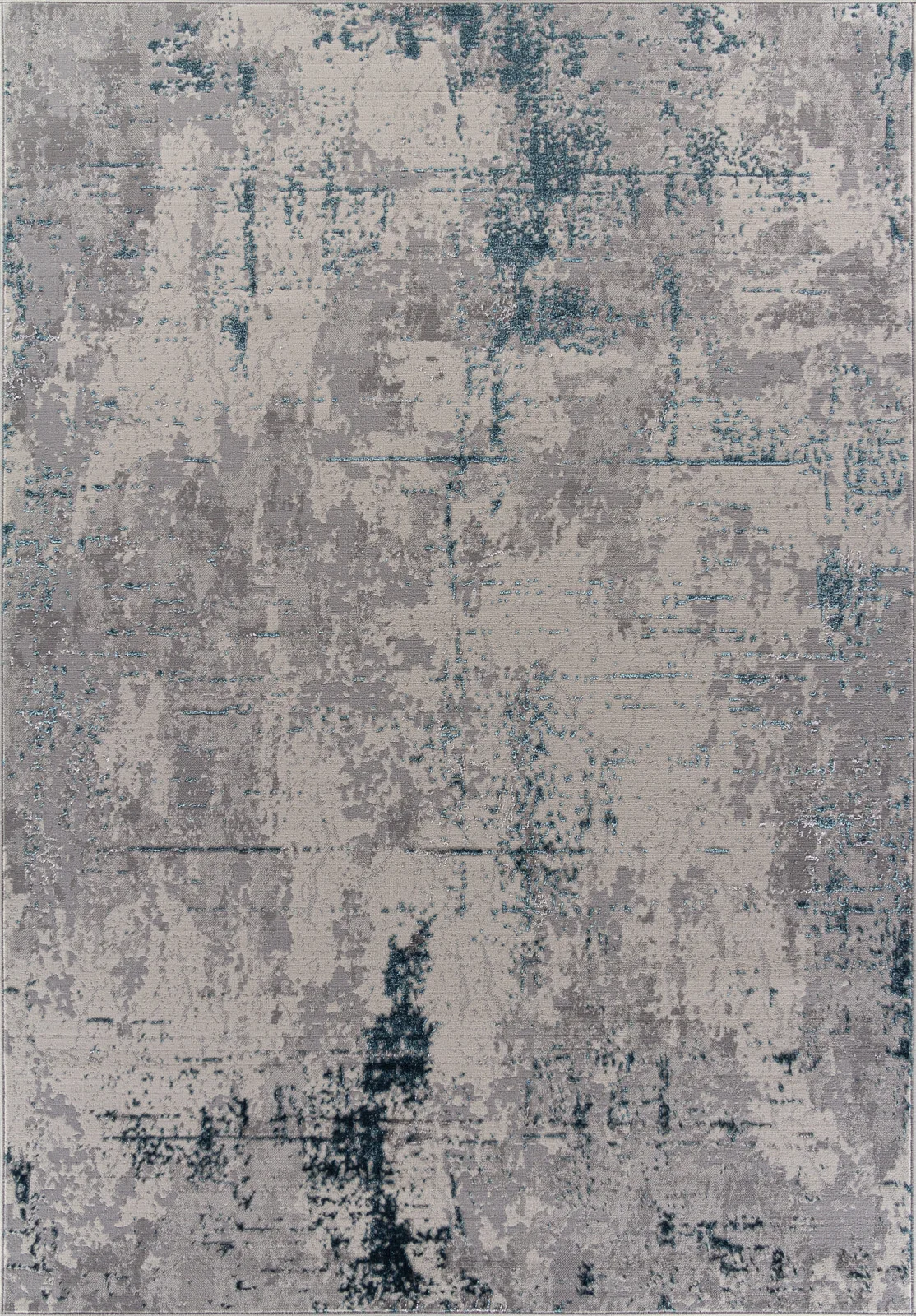 Современный ковер LIMAN F169 - CREAM-D.BLUE из полиэстера Россия