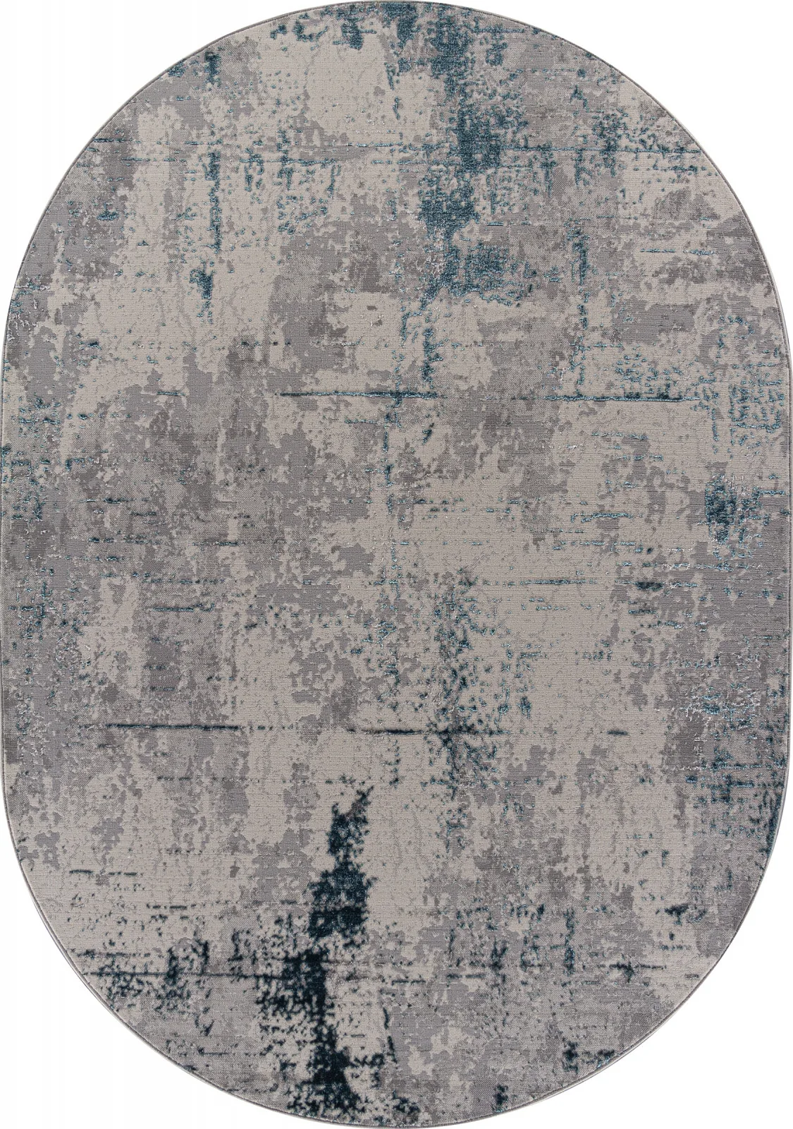 Современный ковер LIMAN F169 - CREAM-D.BLUE полиэстер Россия