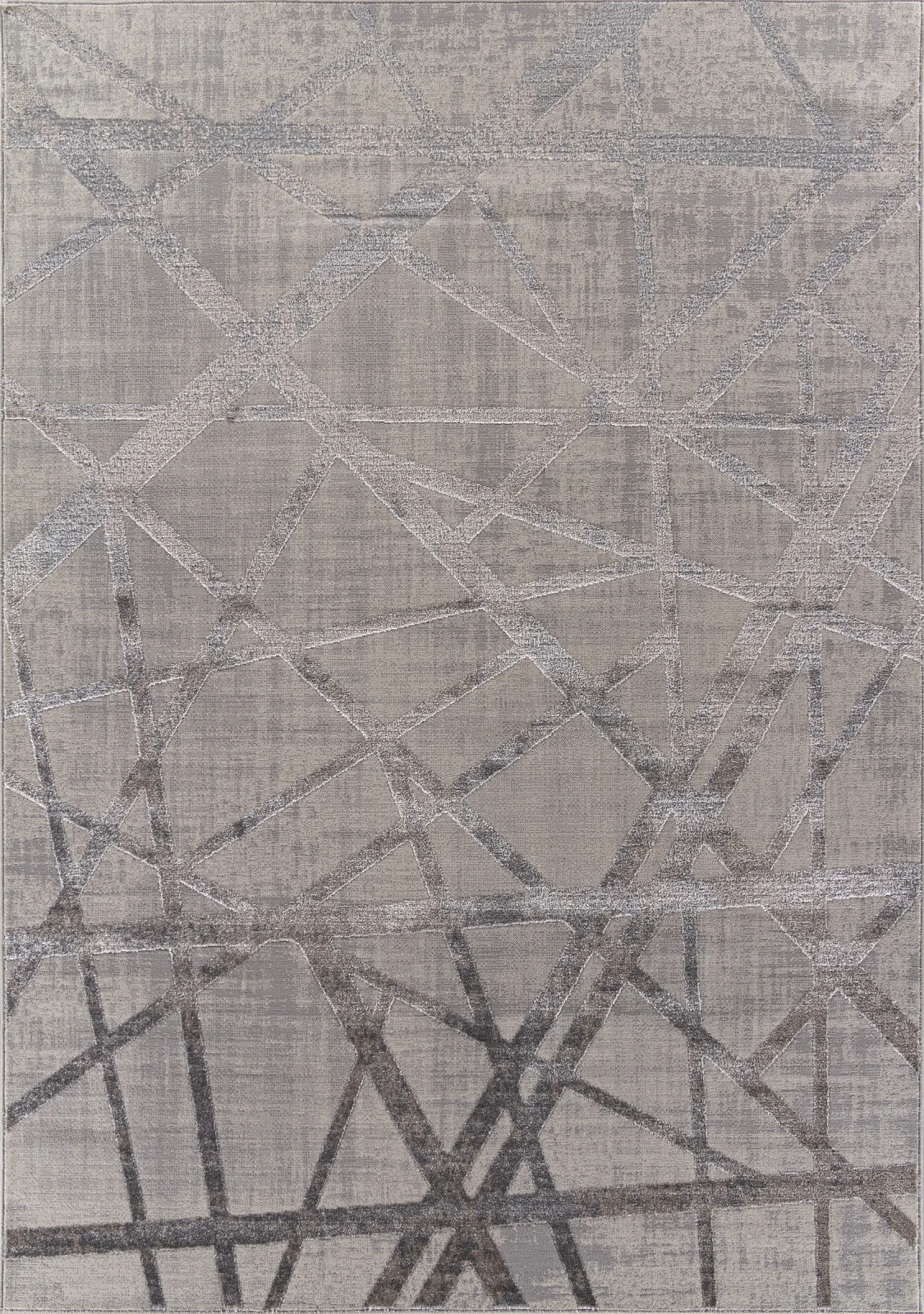 Современный ковер LIMAN F478 - GRAY-BEIGE полиэстер Россия