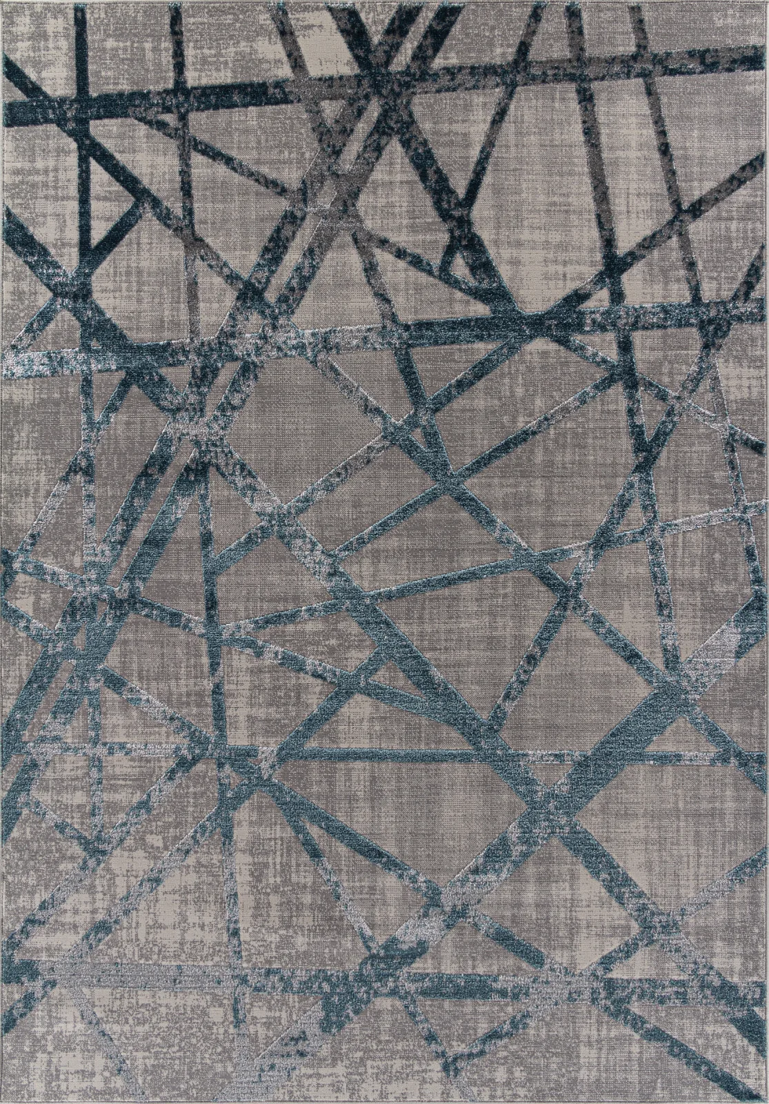 Современный ковер LIMAN F478 - GRAY-BLUE полиэстер Россия