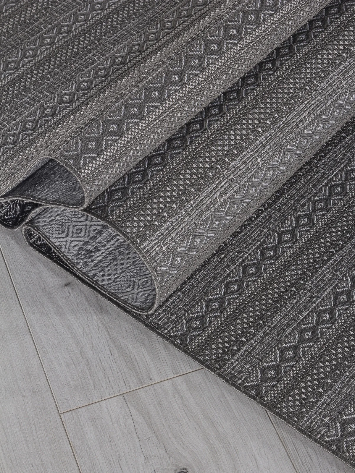 Этнический ковер MODEL 09634 - ANTHRACITE пилиэстер Турция
