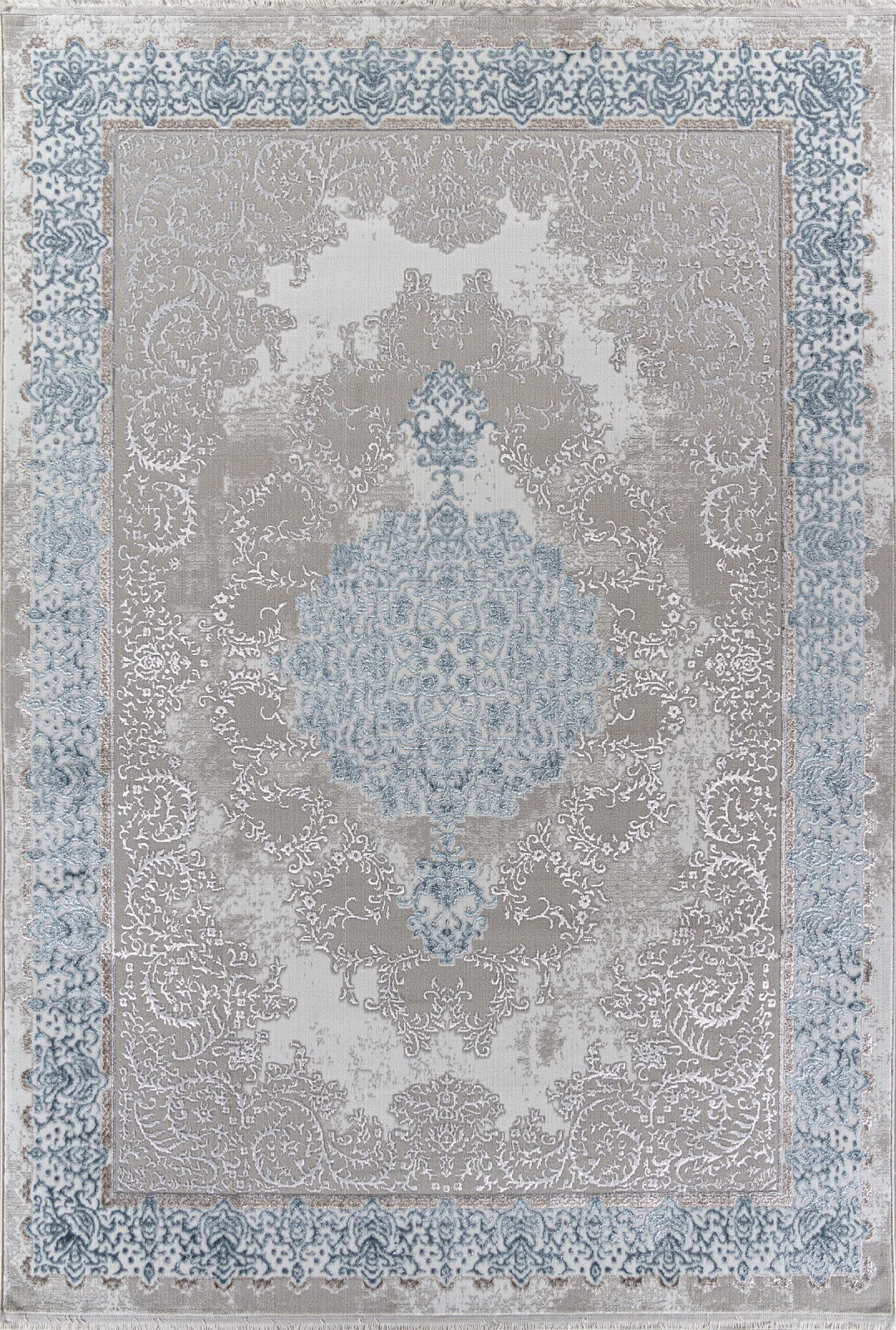 Классический ковер EFSAN L270A - CREAM SHRINK / BLUE FDY полиэстер Турция