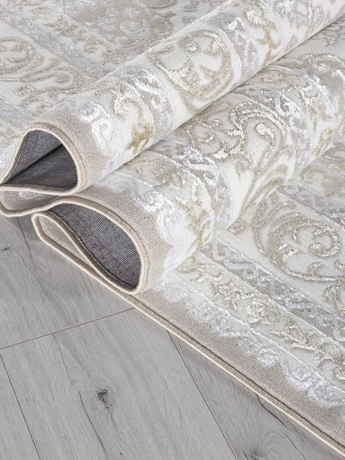 Классический ковер EFSAN Q011A - BEIGE SHRINK / BEIGE FDY полиэстер Турция