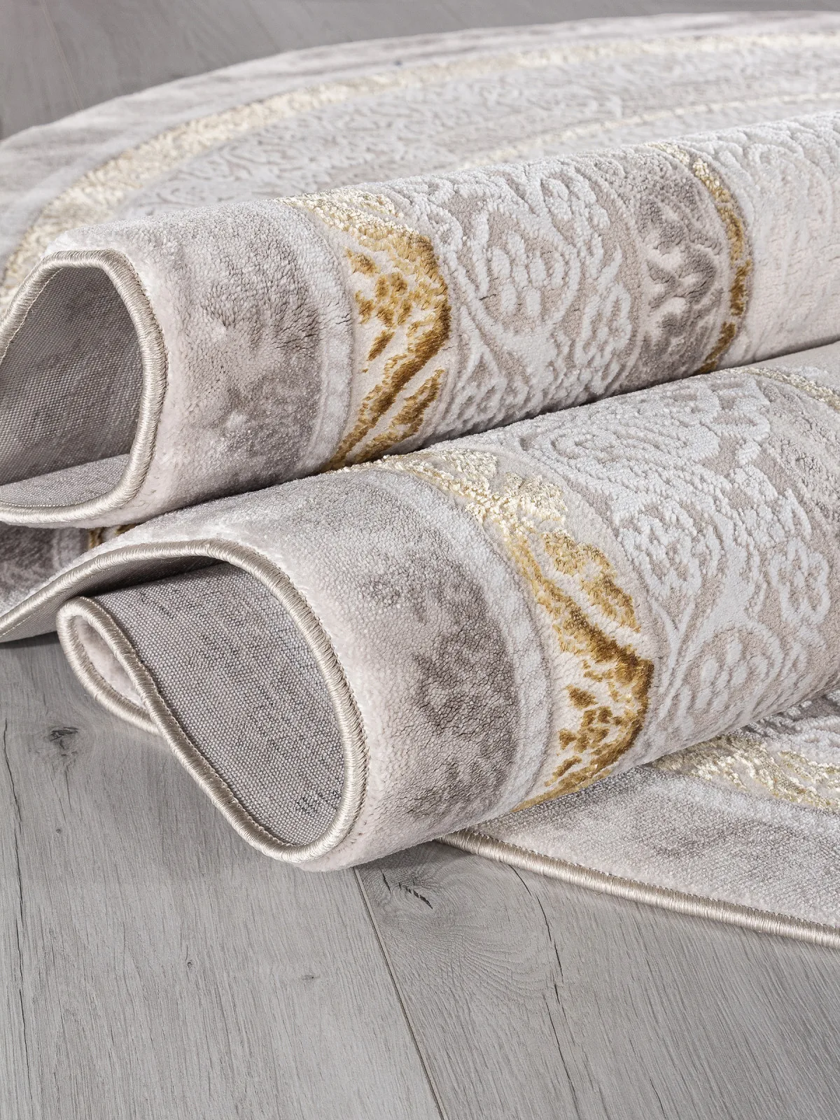 Классический ковер NENSI GL037E - BROWN / BROWN Heat-set Турция