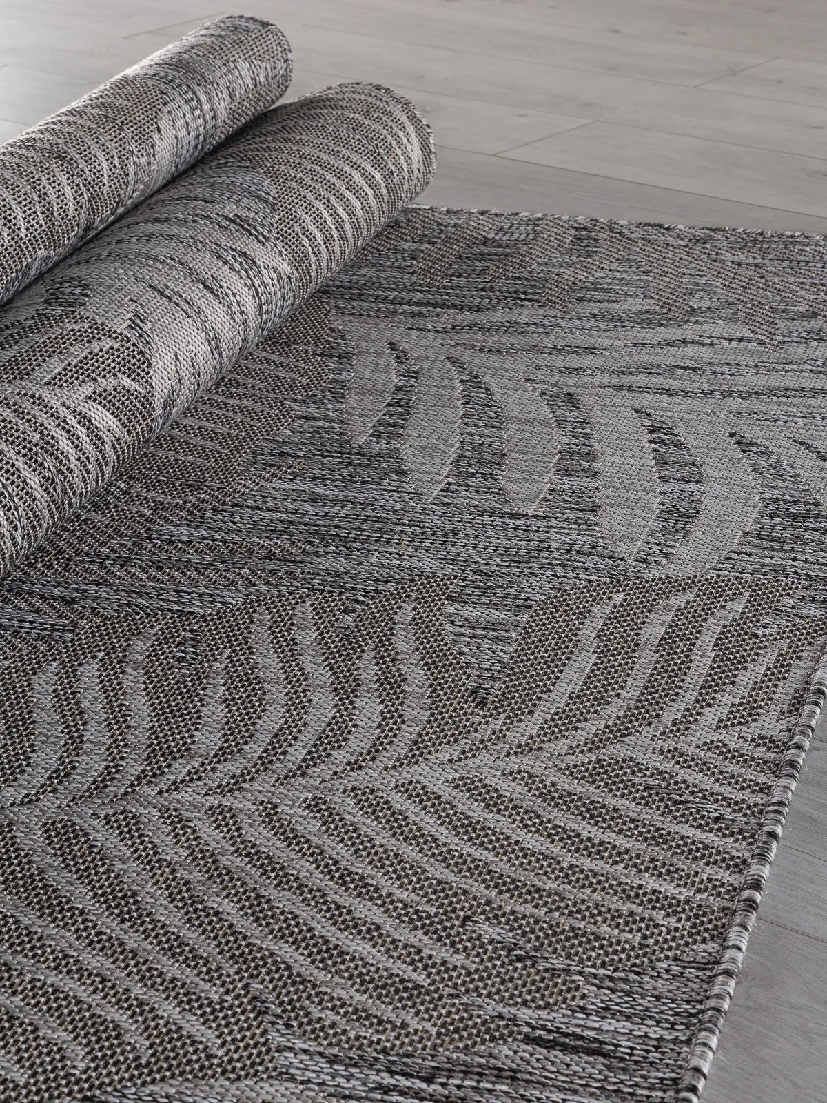 Современная циновка KAIR S132 - DARK GRAY полипропилен Россия