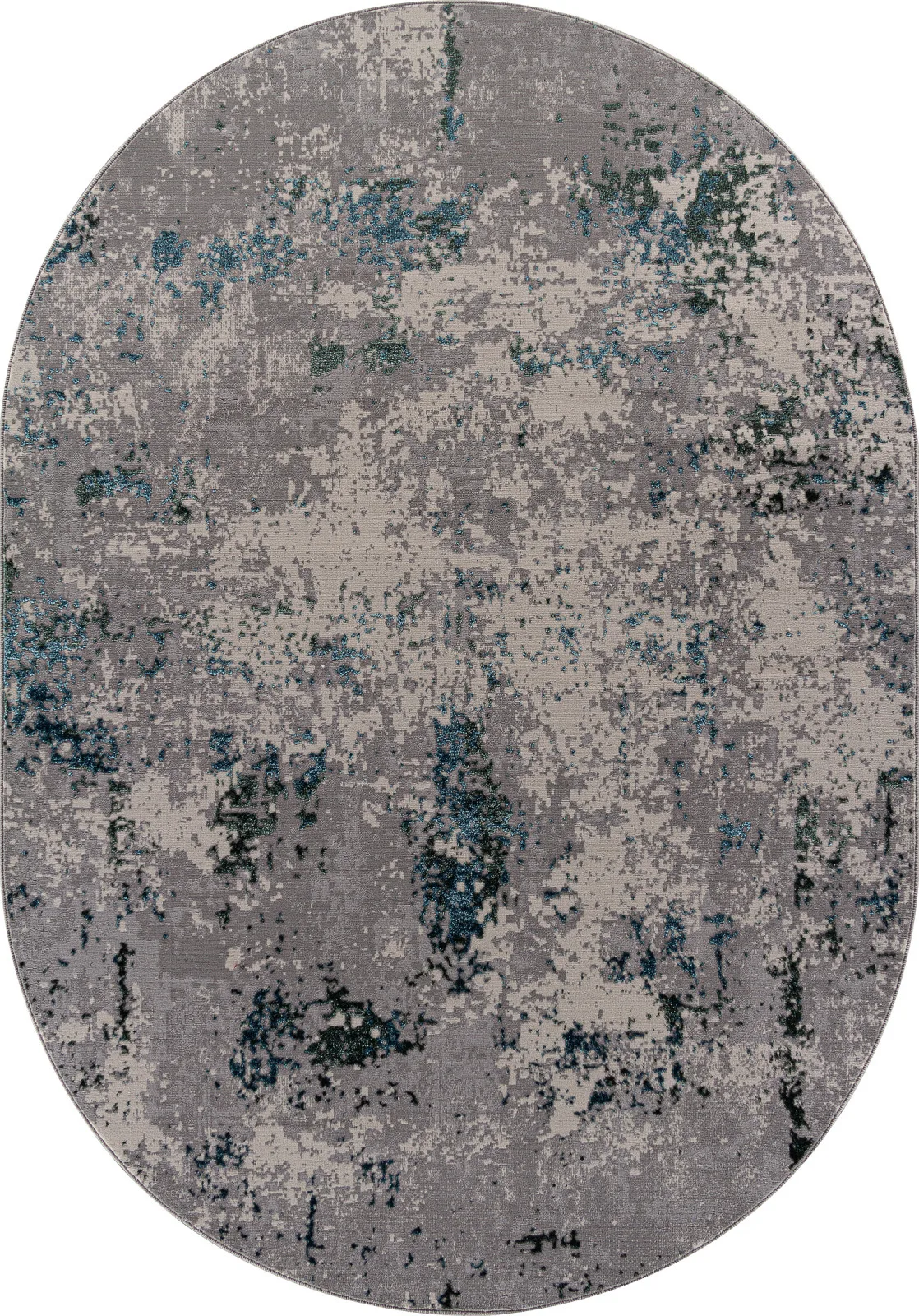 Современный ковер LIMAN F477 - GRAY-BLUE полиэстер Россия