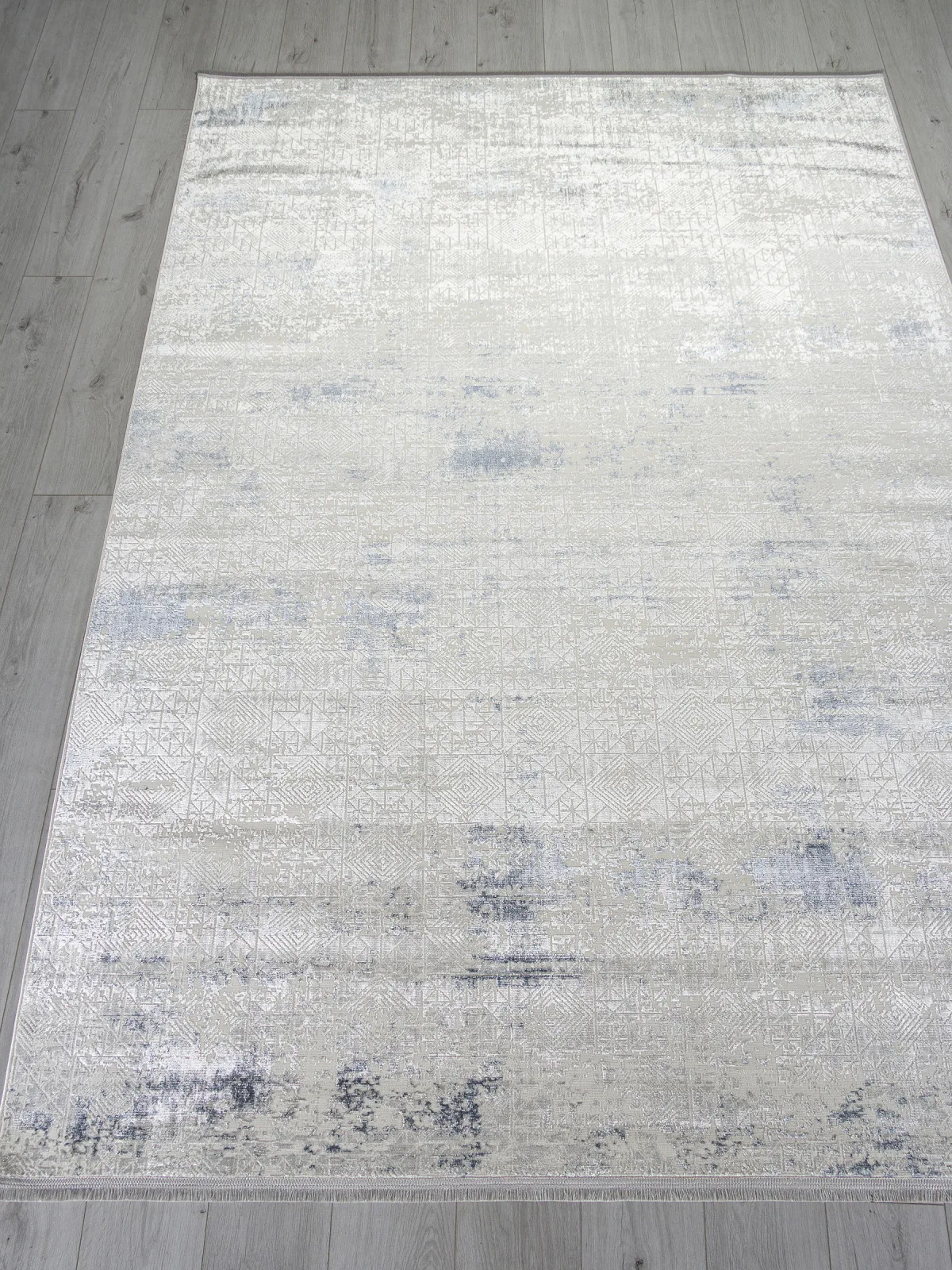 Современный ковер SHINE 32590C - WHITE / CREAM полиэстер Турция