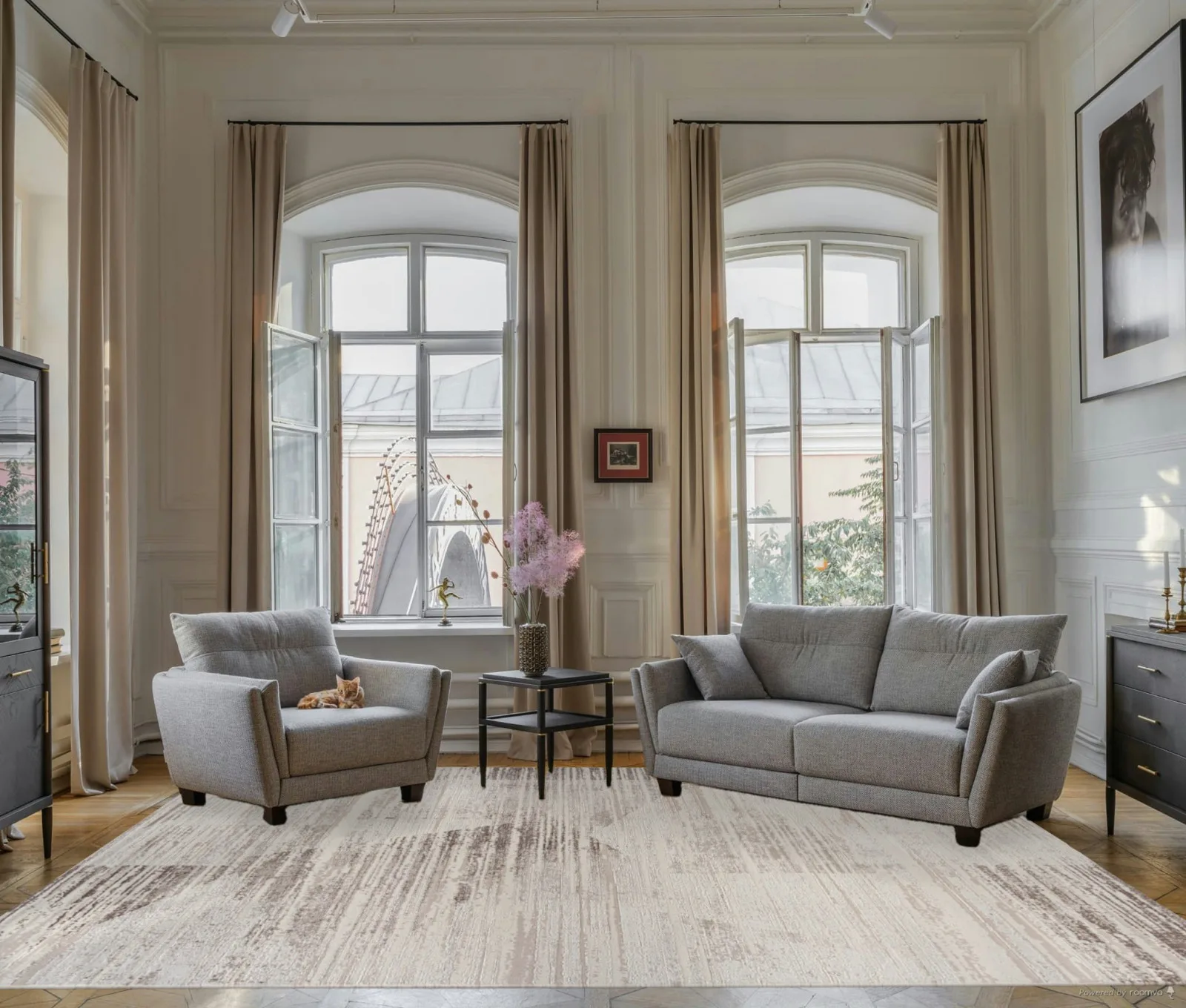 Современный ковер MEXX MX015 - BEIGE Heat-set Турция