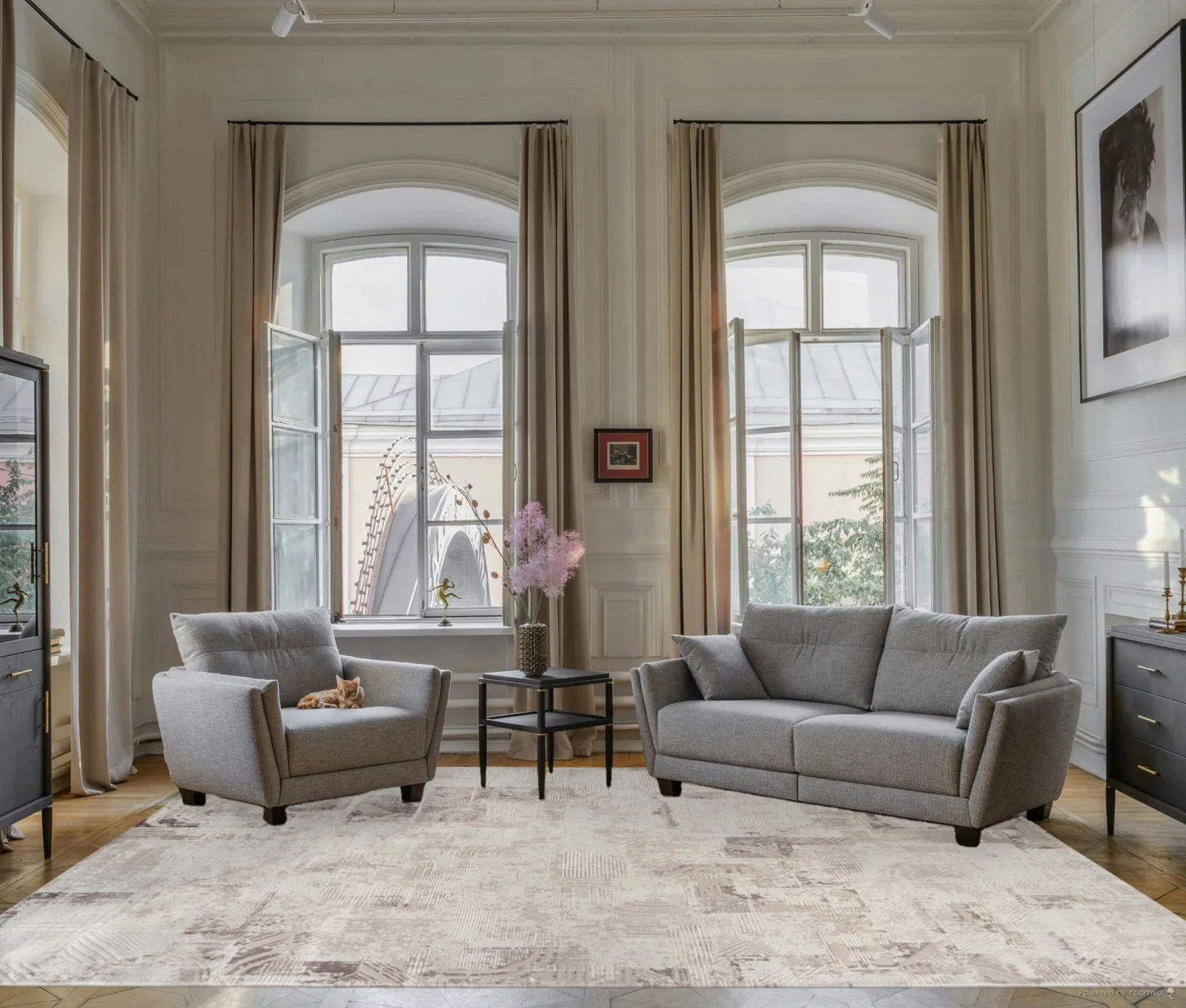 Современный ковер MEXX MX017 - BEIGE Heat-set Турция