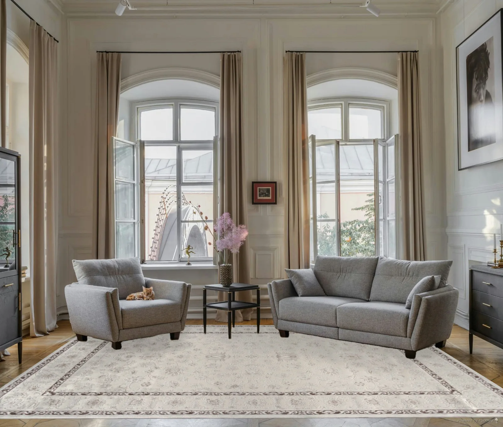 Классический ковер MEXX MX018 - BEIGE Heat-set Турция