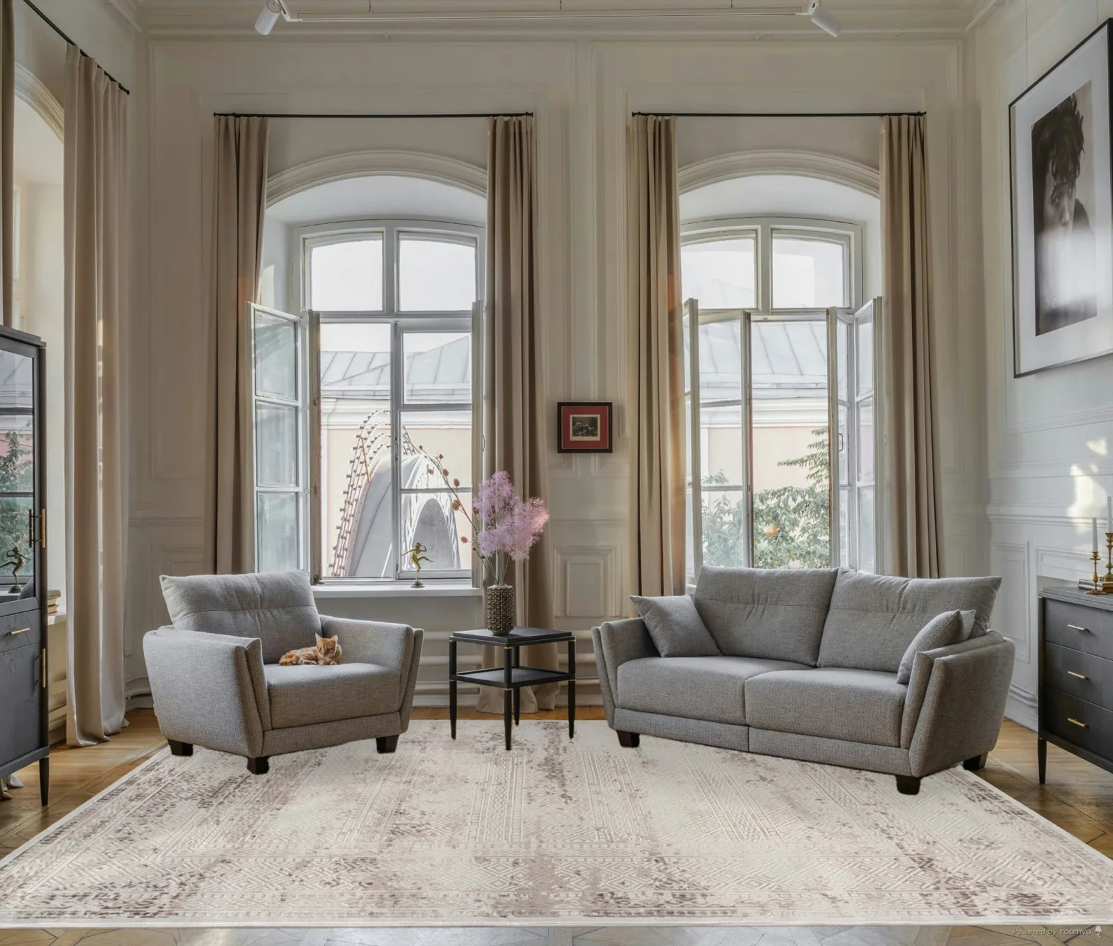 Современный ковер MEXX MX019 - BEIGE Heat-set Турция