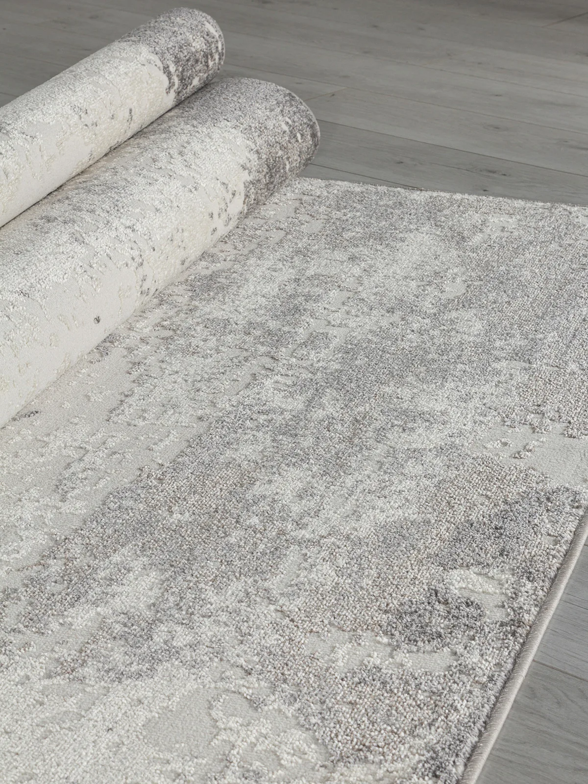 Современный ковер NATUREL D994 - GRAY фризе Россия
