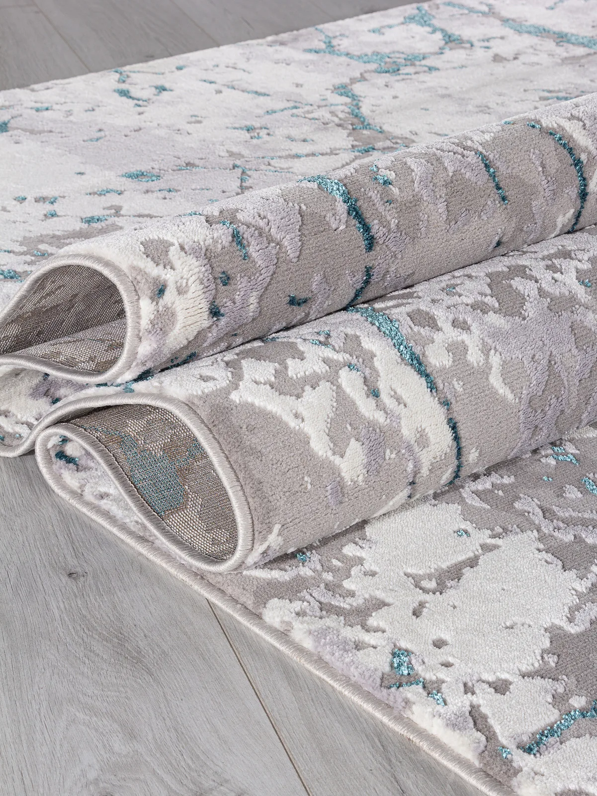 Современный ковер COBALT MP27 - GRAY Heat-set Россия