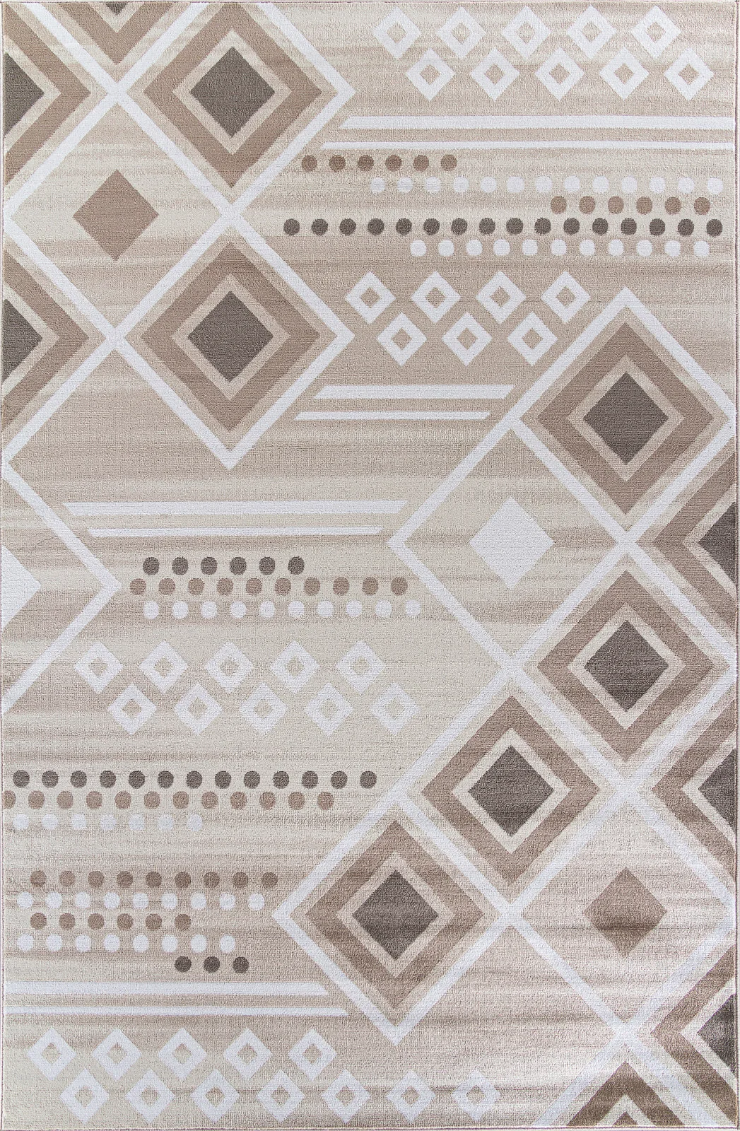 Современный ковер IRIS MP24 - CREAM-BROWN Heat-set Россия