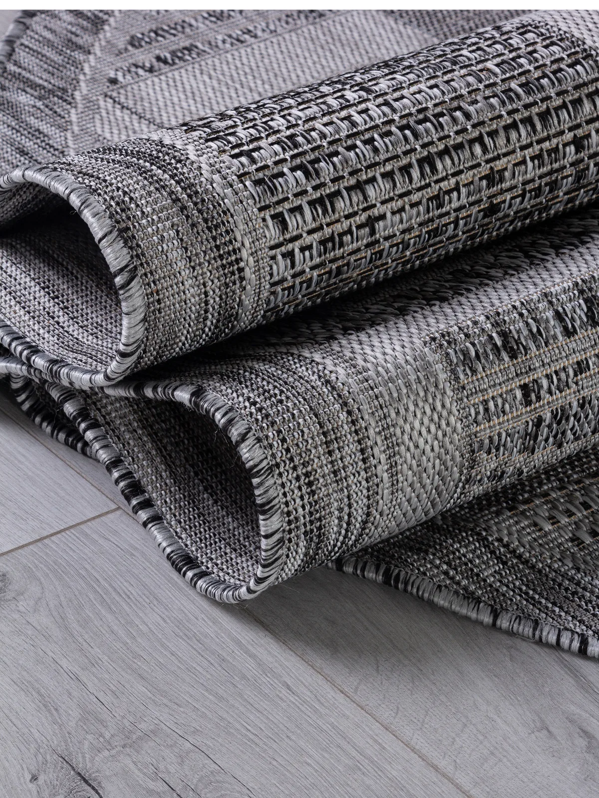 Современная циновка KAIR S138 - DARK GRAY полипропилен Россия
