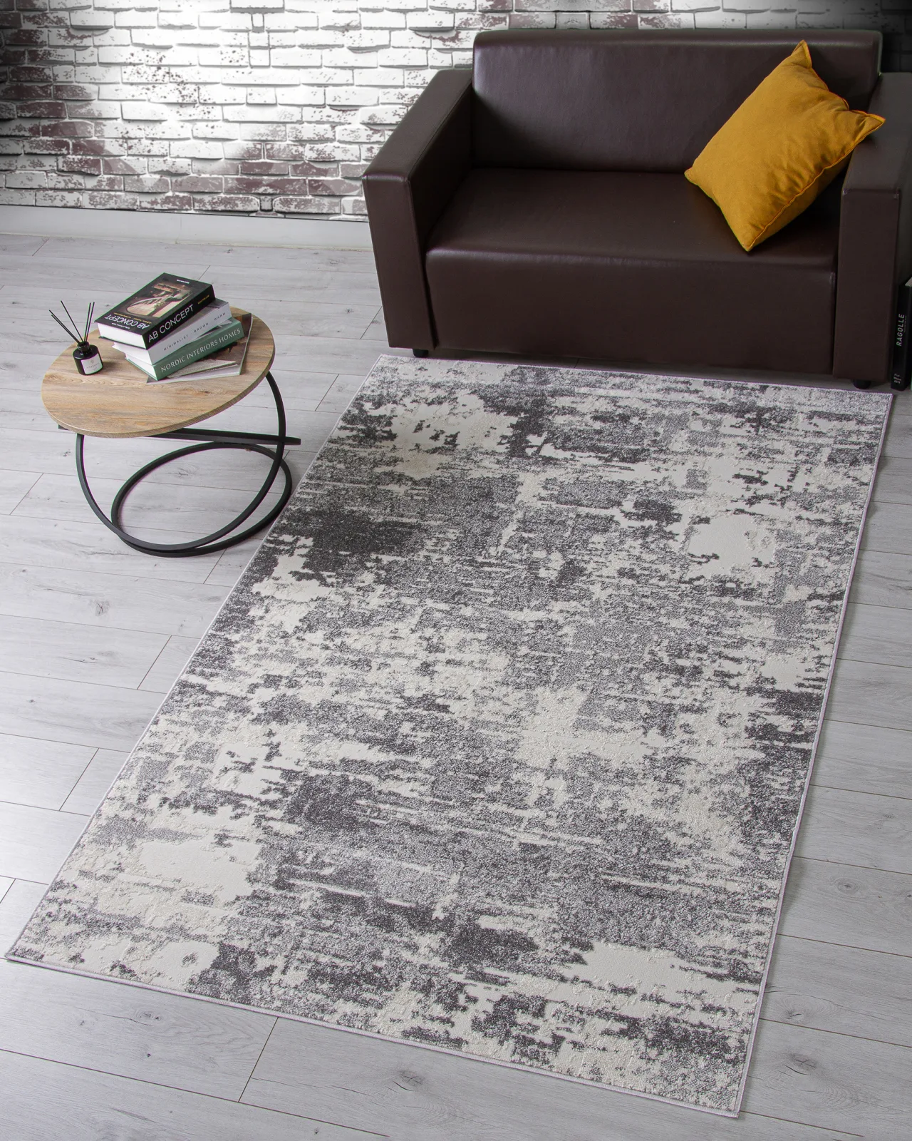 Современный ковер NATUREL F231 - GRAY фризе Россия
