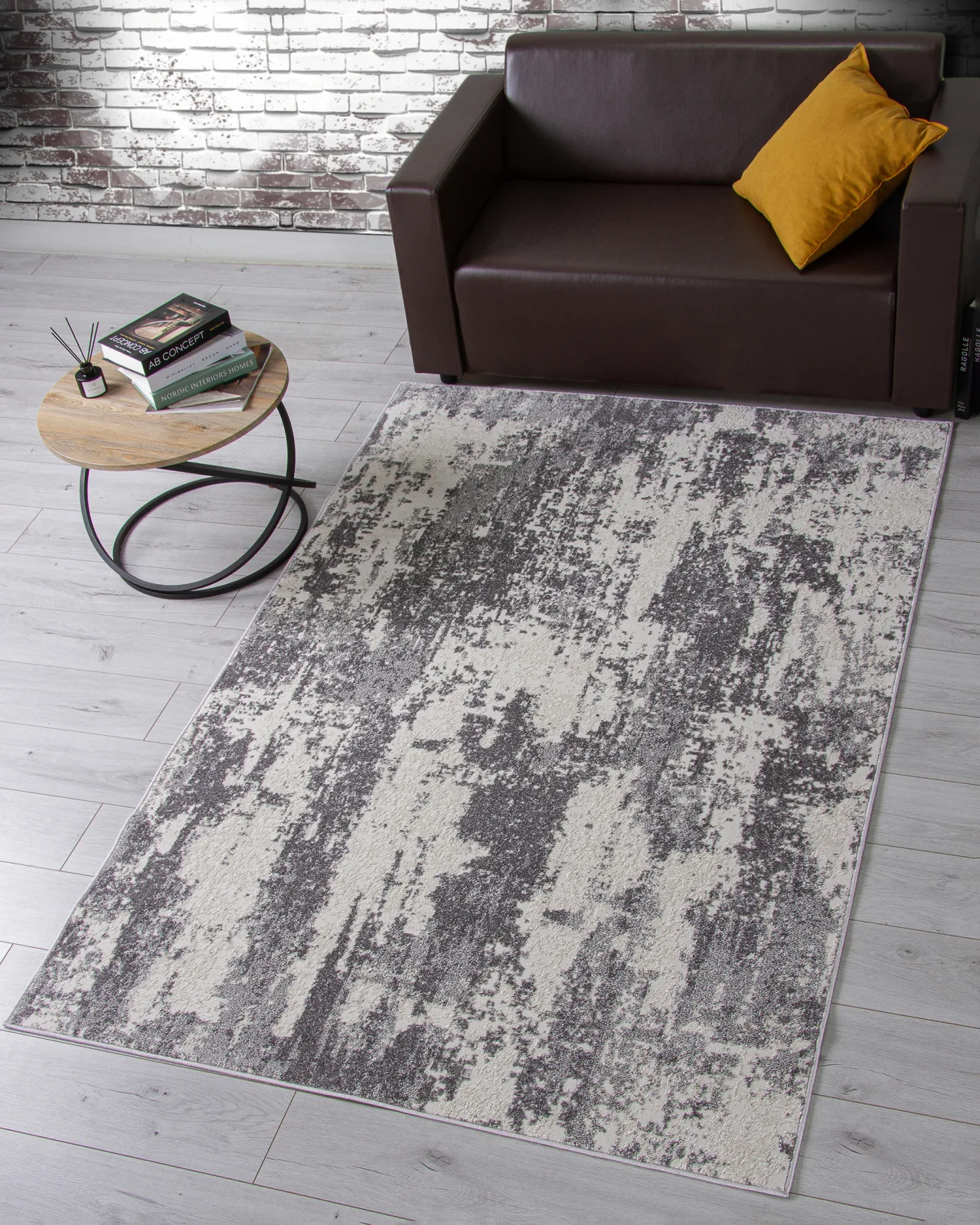 Современный ковер NATUREL F229 - GRAY фризе Россия