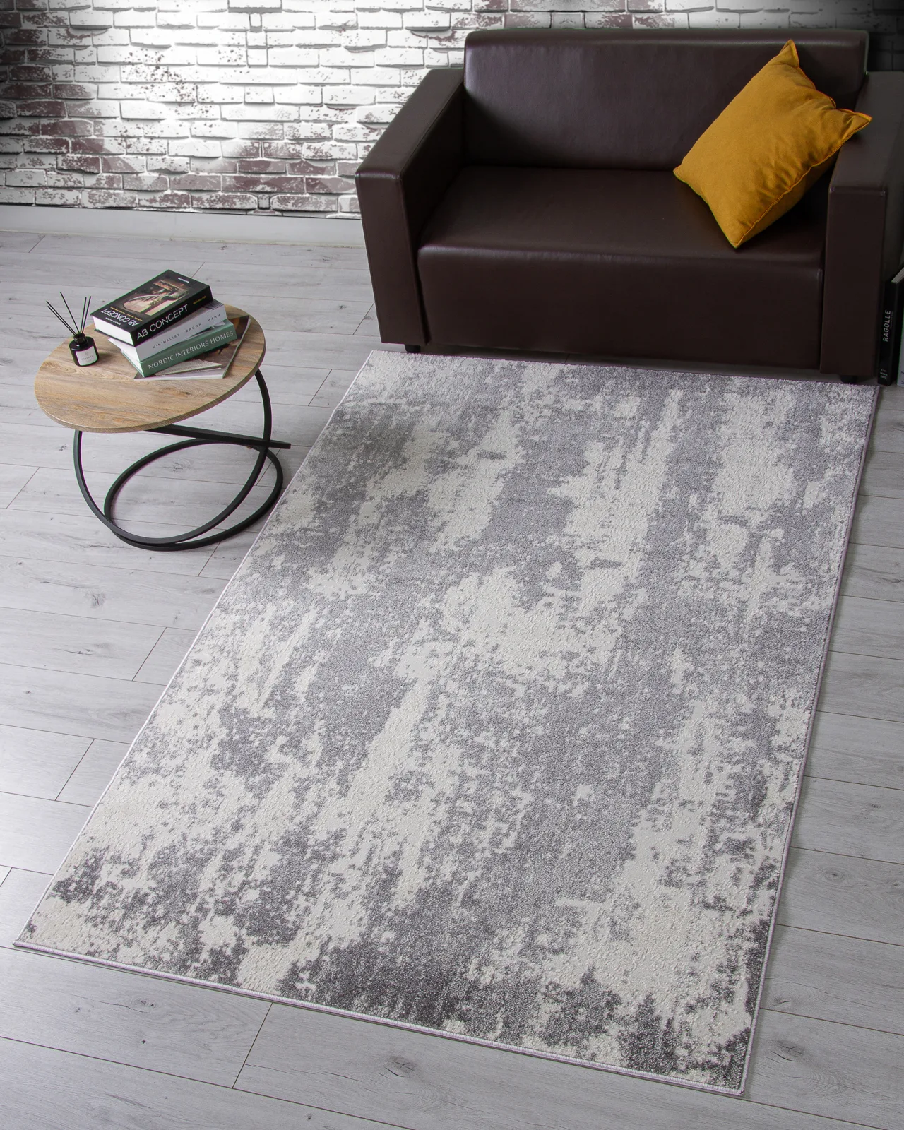 Современный ковер NATUREL F229 - GRAY фризе Россия