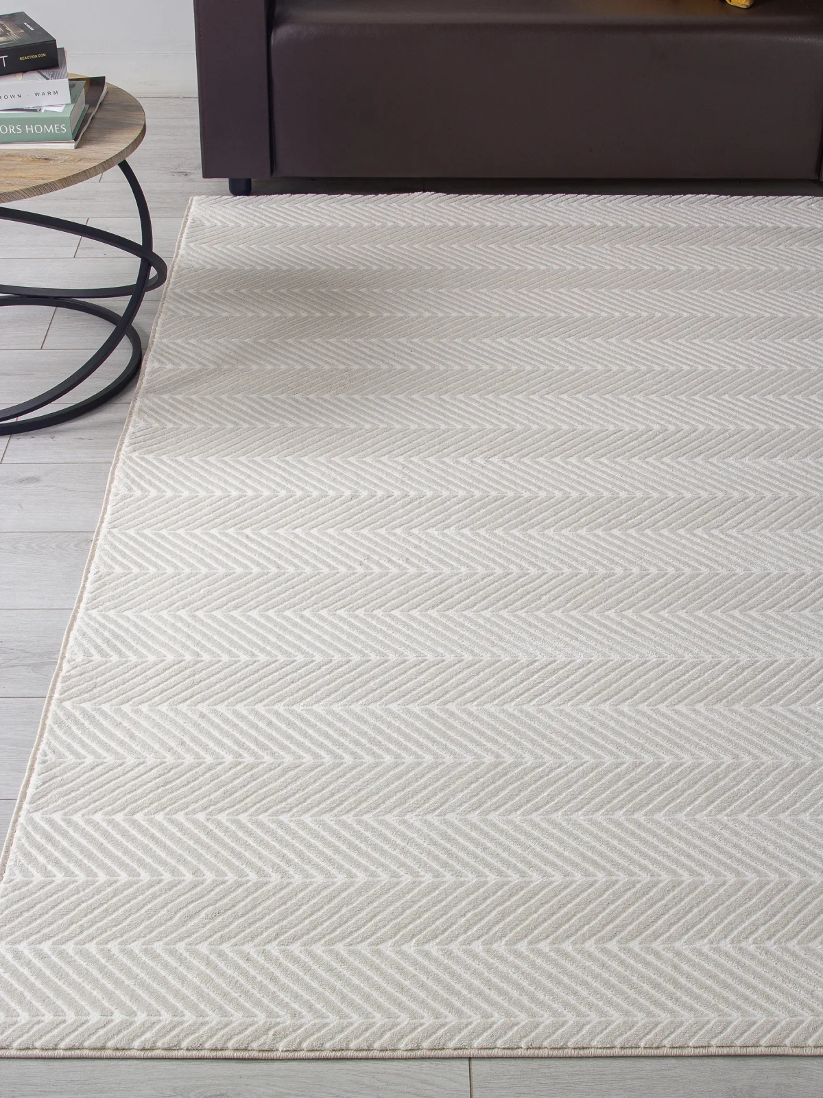 Ковер в стиле минимализм MONBLAN F555 - CREAM Heat-set Россия