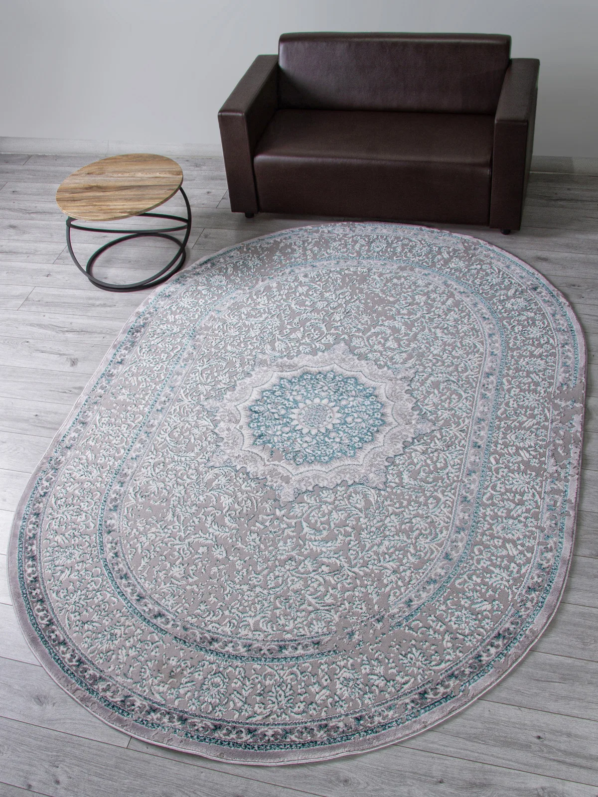Классический ковер PALERMO F294 - GRAY Heat-set Россия