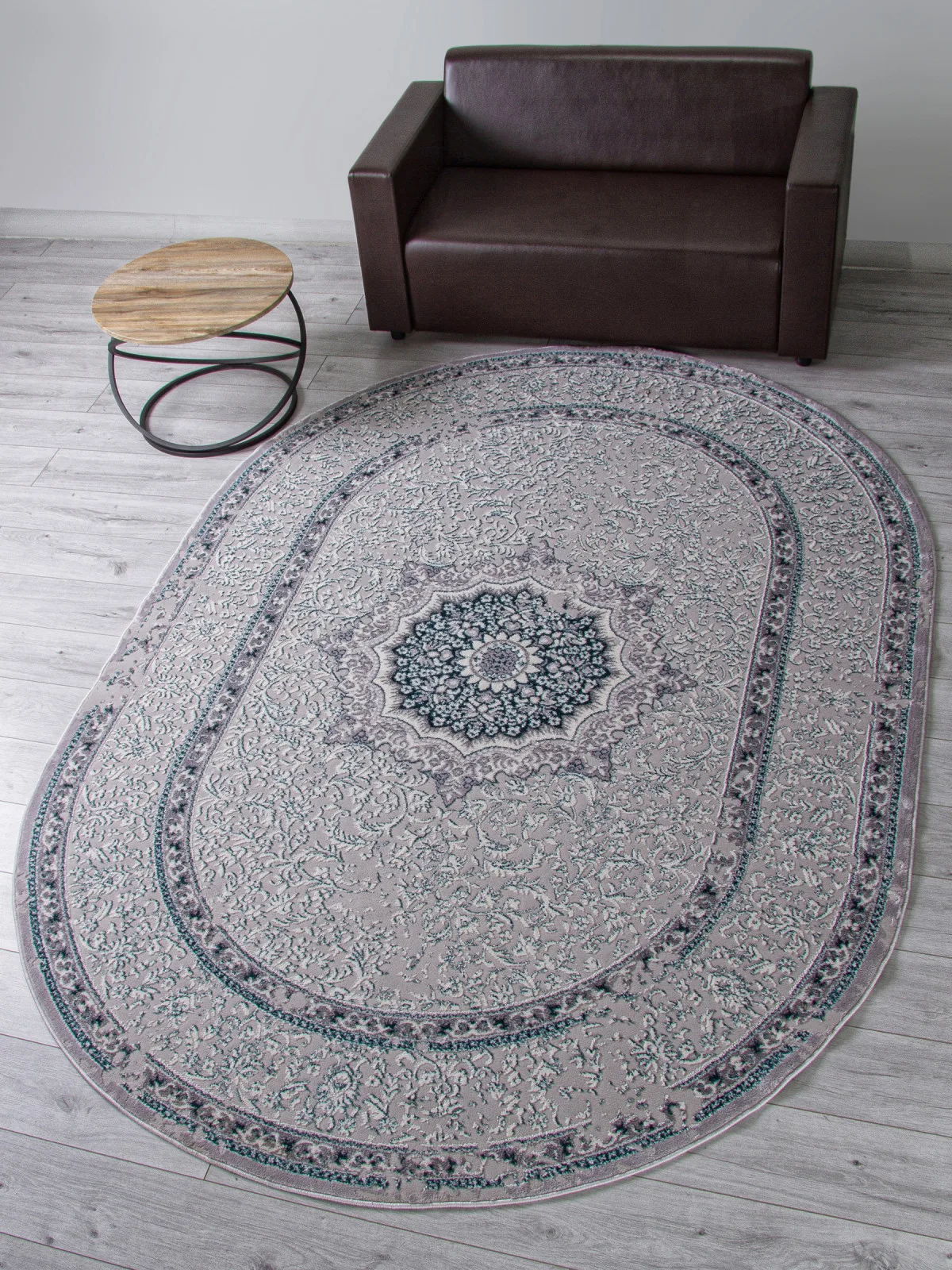 Классический ковер PALERMO F294 - GRAY Heat-set Россия
