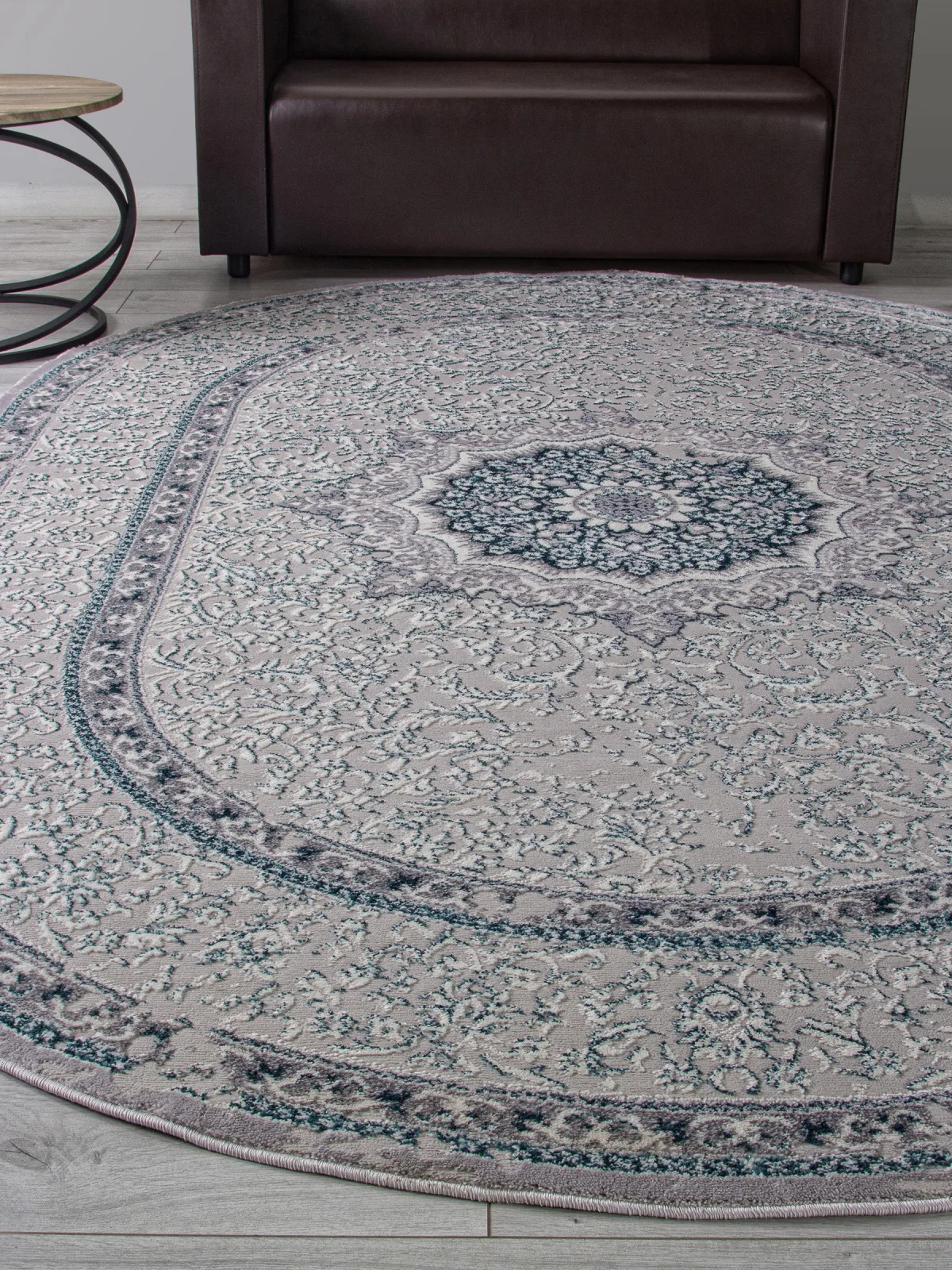 Классический ковер PALERMO F294 - GRAY Heat-set Россия