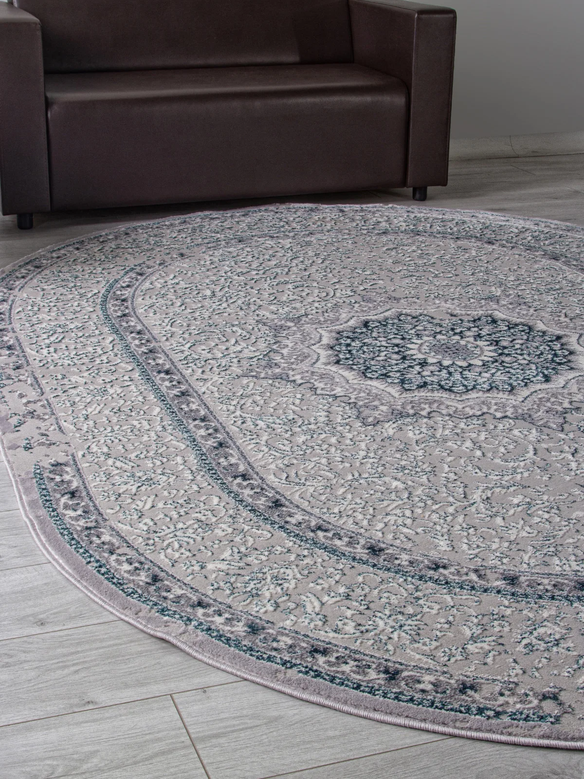Классический ковер PALERMO F294 - GRAY Heat-set Россия