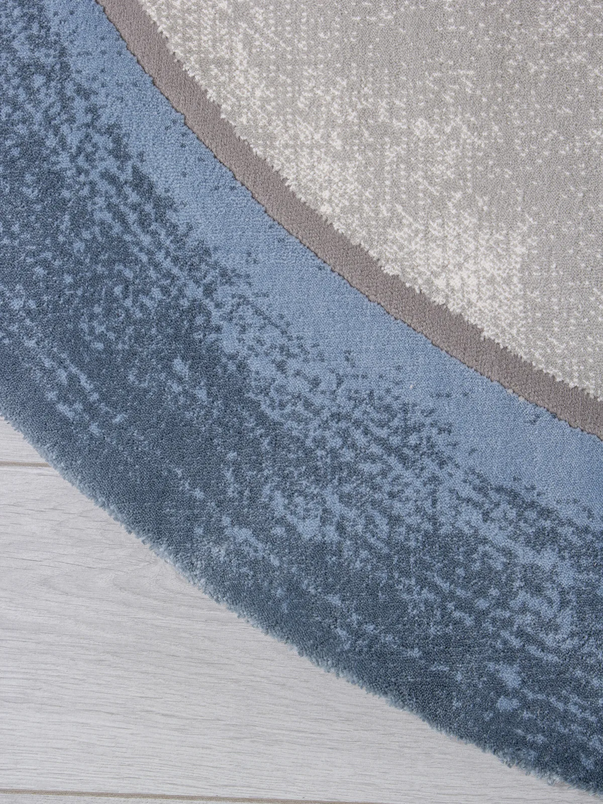 Современный ковер SAFIR 00836T - GREY / BLUE Heat-set Турция