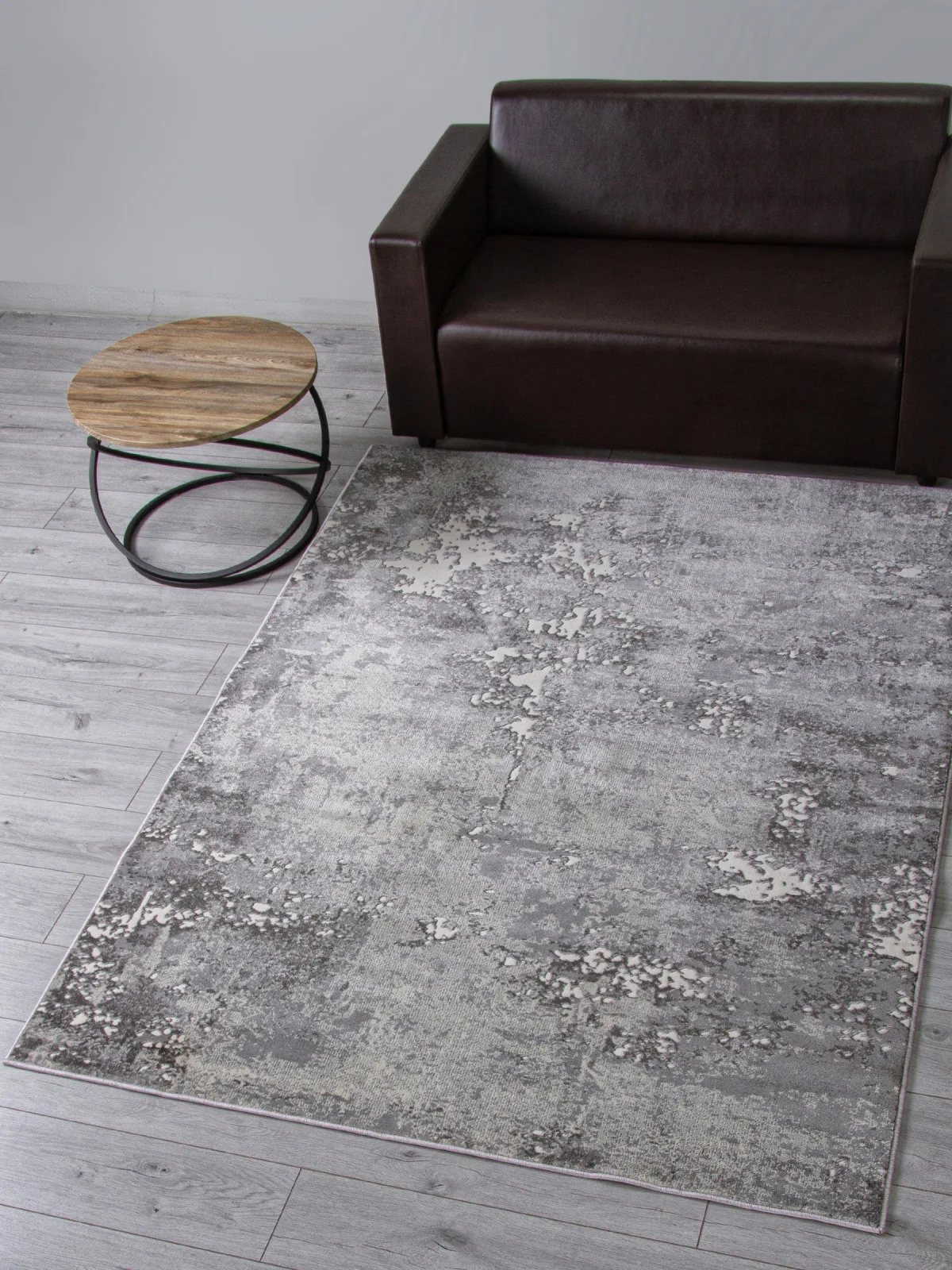 Современный ковер ATLANTIS D996 - LIGHT GRAY Heat-set Россия