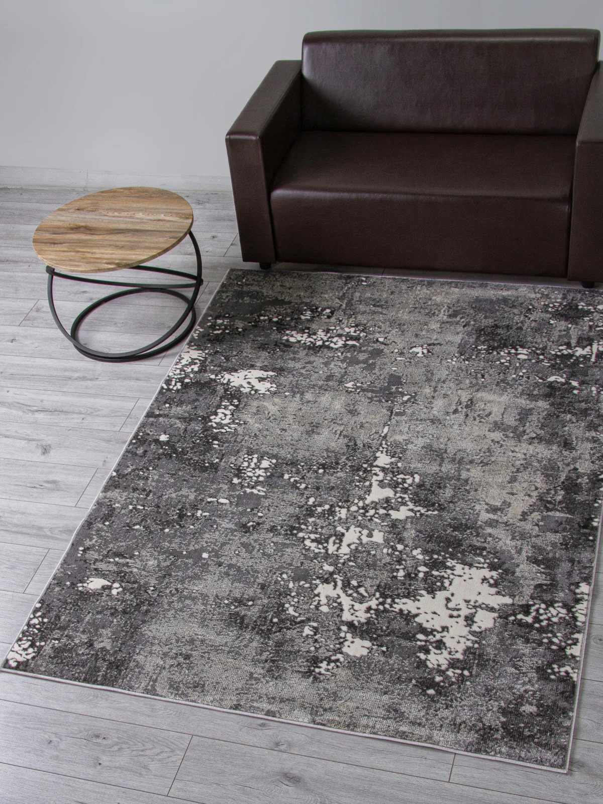 Современный ковер ATLANTIS D996 - LIGHT GRAY Heat-set Россия