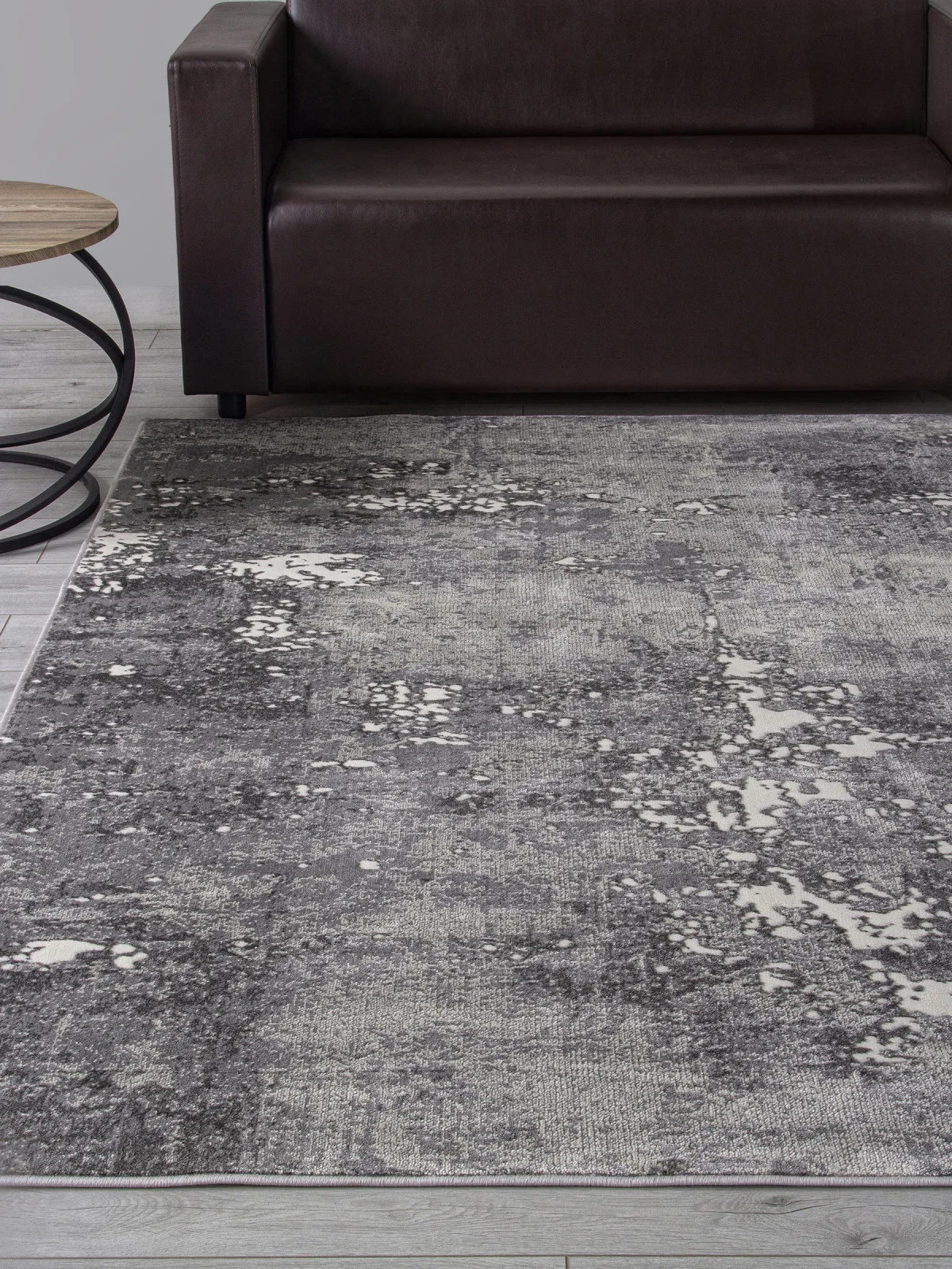 Современный ковер ATLANTIS D996 - LIGHT GRAY Heat-set Россия