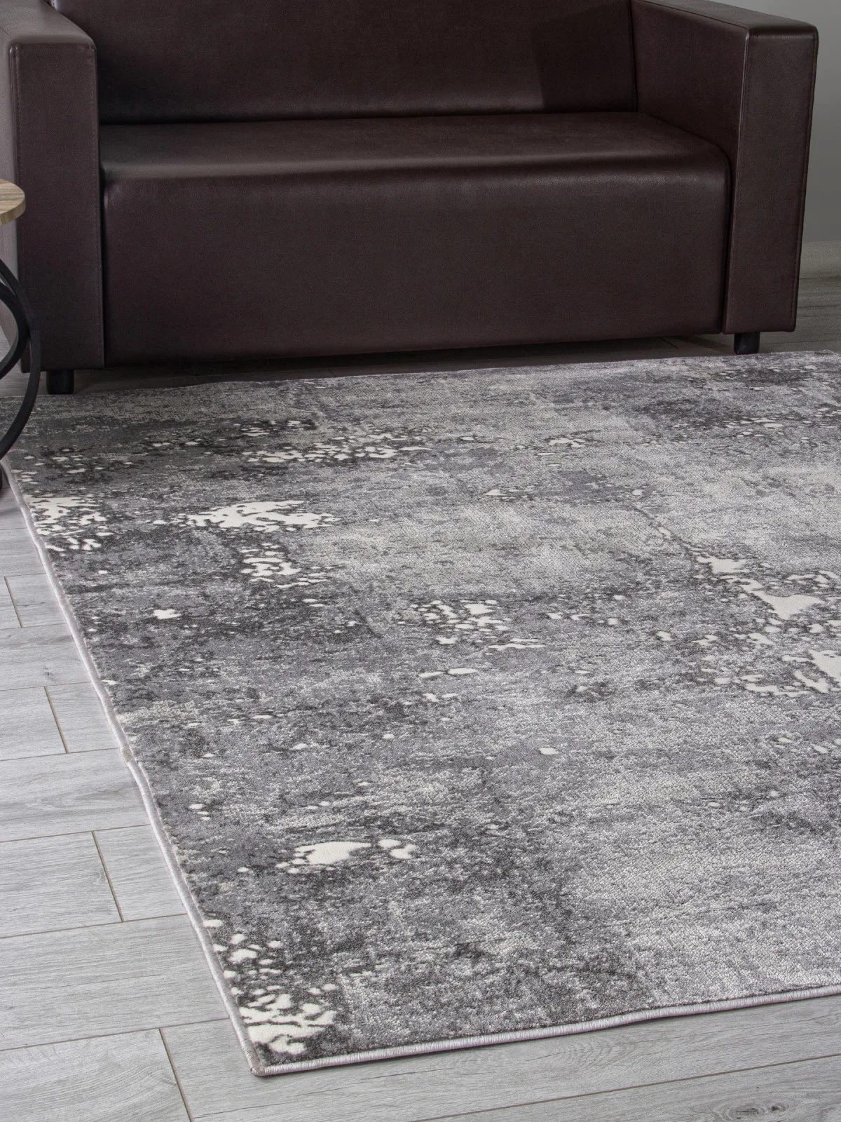 Современный ковер ATLANTIS D996 - LIGHT GRAY Heat-set Россия