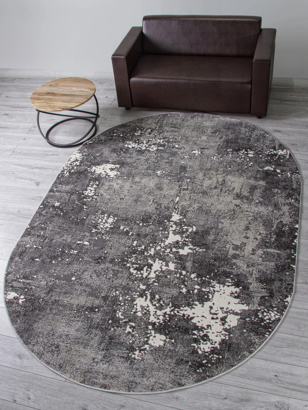 Современный ковер ATLANTIS D996 - LIGHT GRAY Heat-set Россия