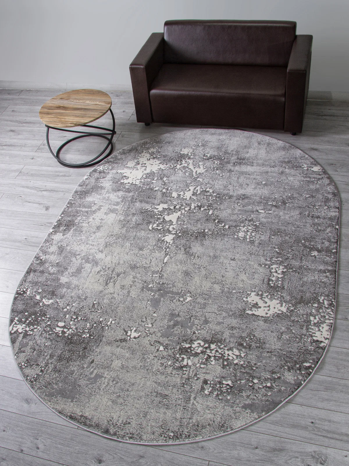 Современный ковер ATLANTIS D996 - LIGHT GRAY Heat-set Россия
