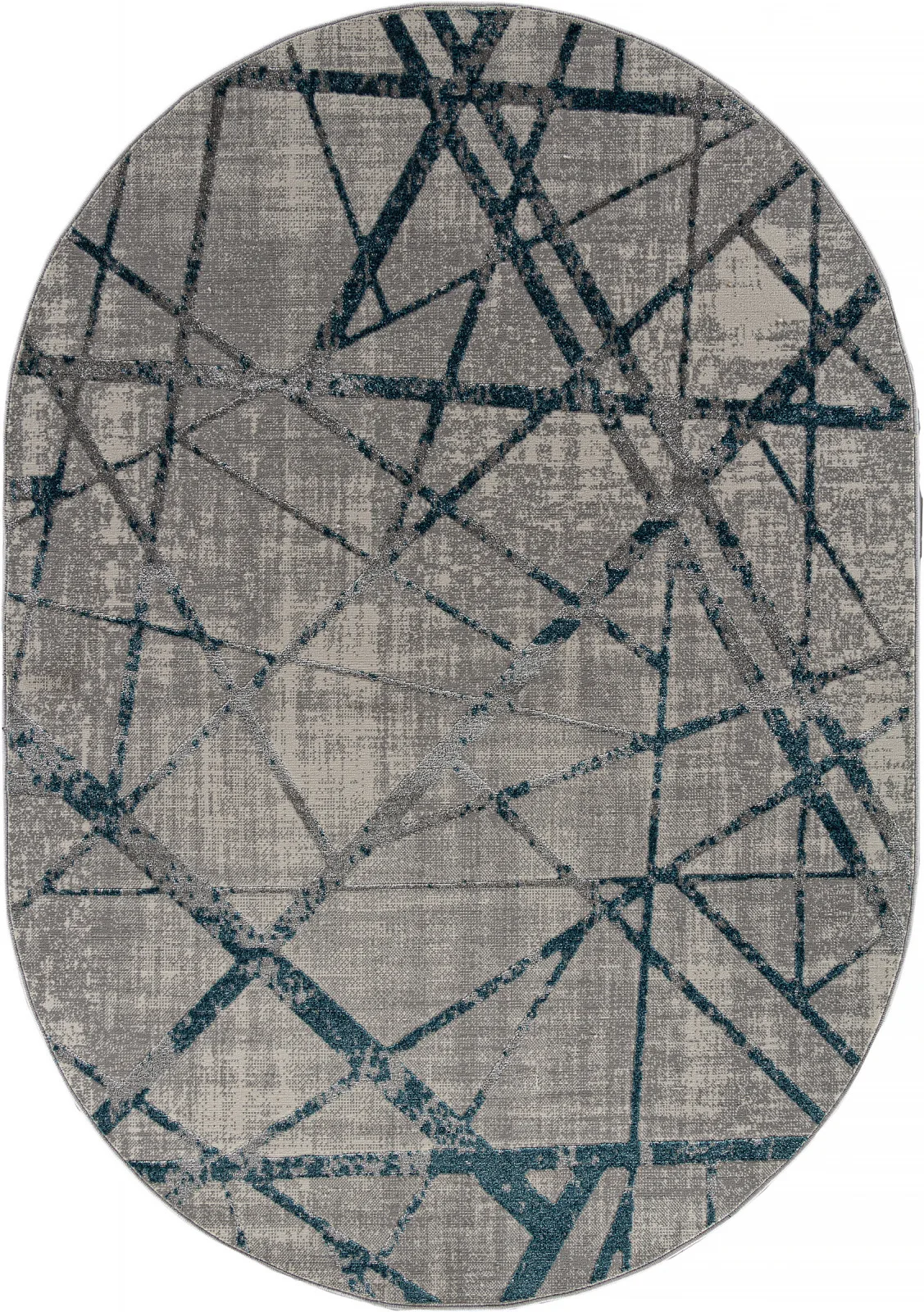 Современный ковер LIMAN F478 - GRAY-BLUE полиэстер Россия