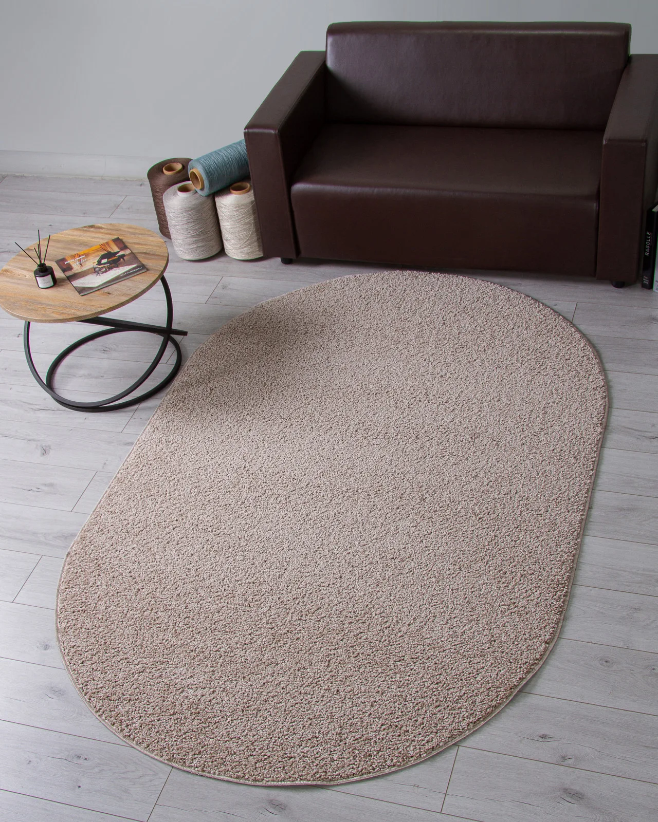Однотонный ковер LANA T600 - BEIGE 6 полипропилен Россия