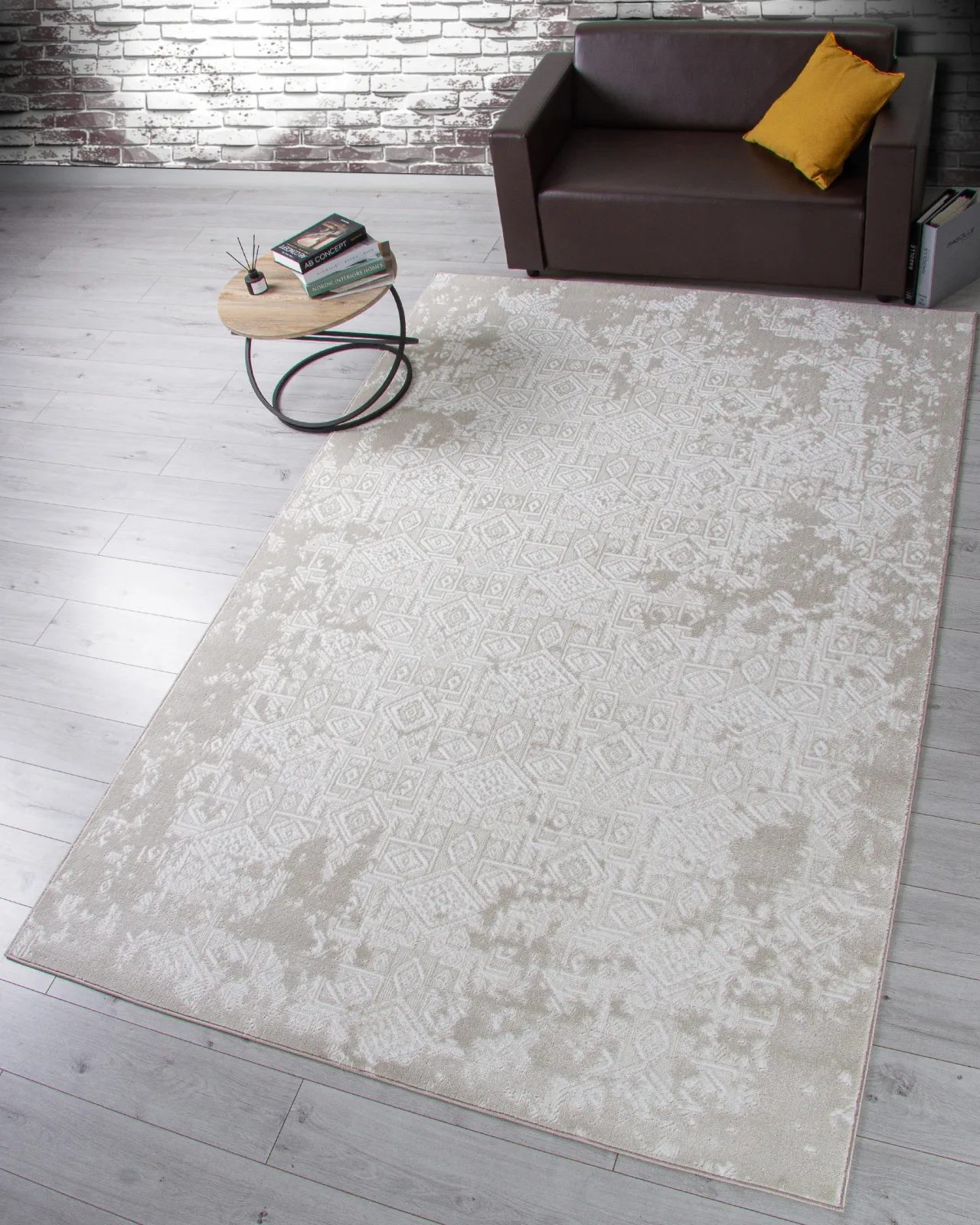 Этнический ковер OSTIN F583 - CREAM Heat-set Россия