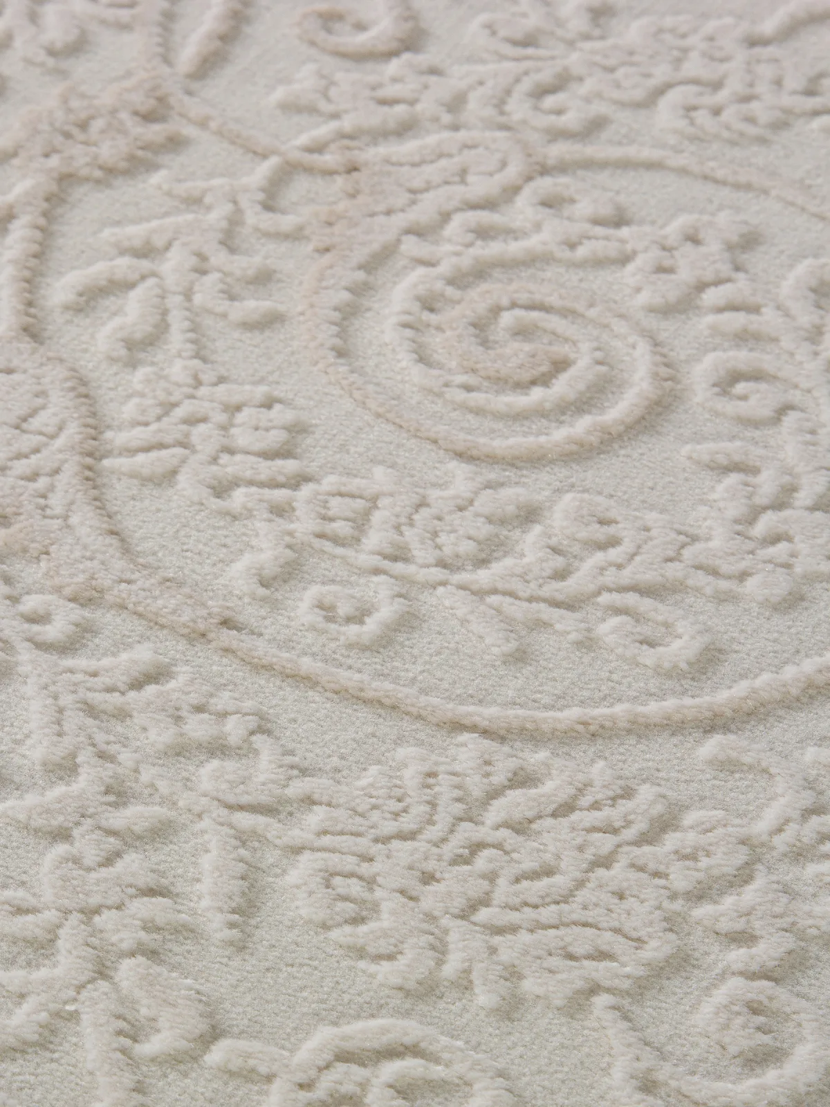 Классический ковер MELODY 30896D - CREAM / CREAM Heat-set Турция