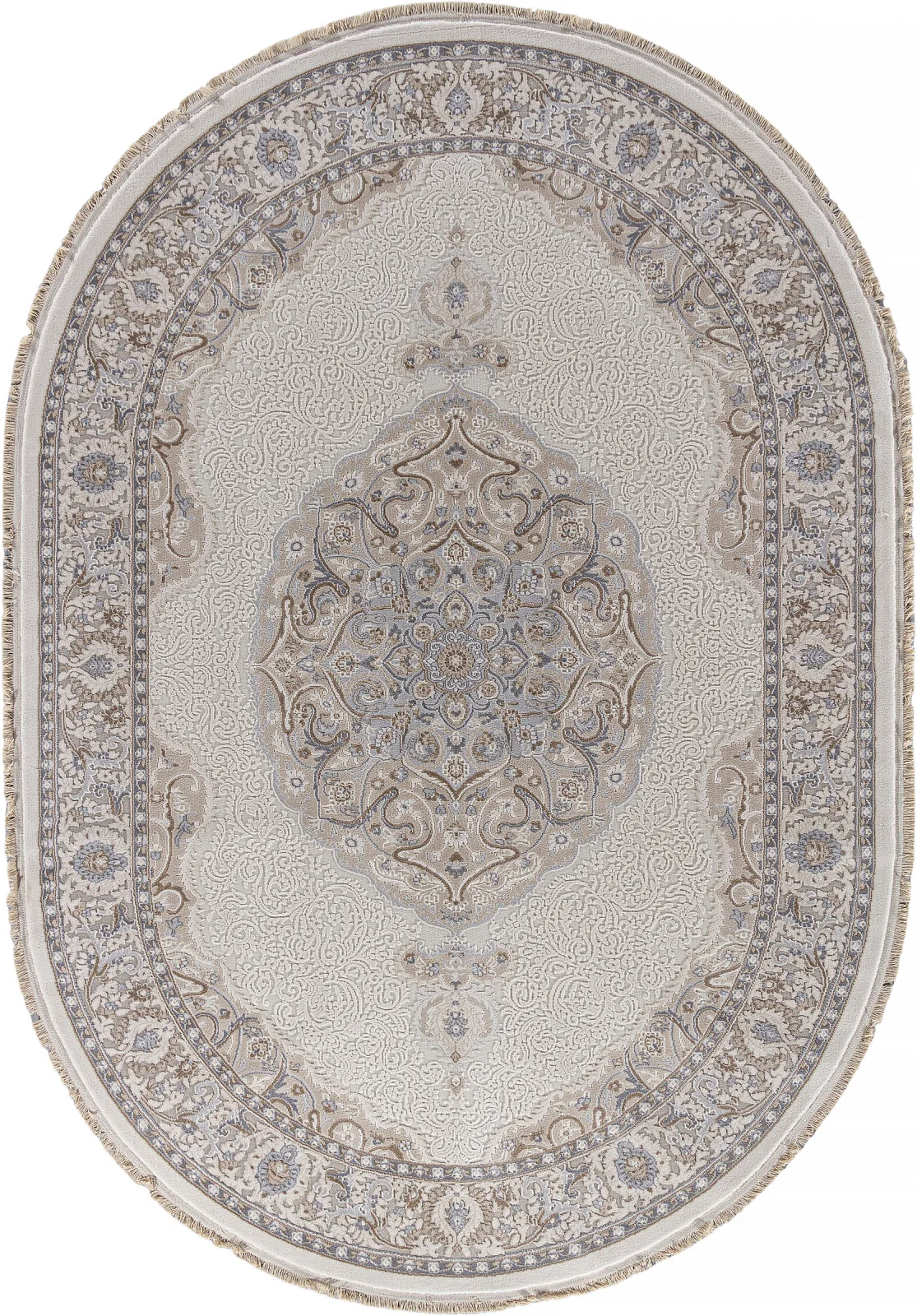 Классический ковер MELODY 35987Z - CREAM / CREAM Heat-set Турция